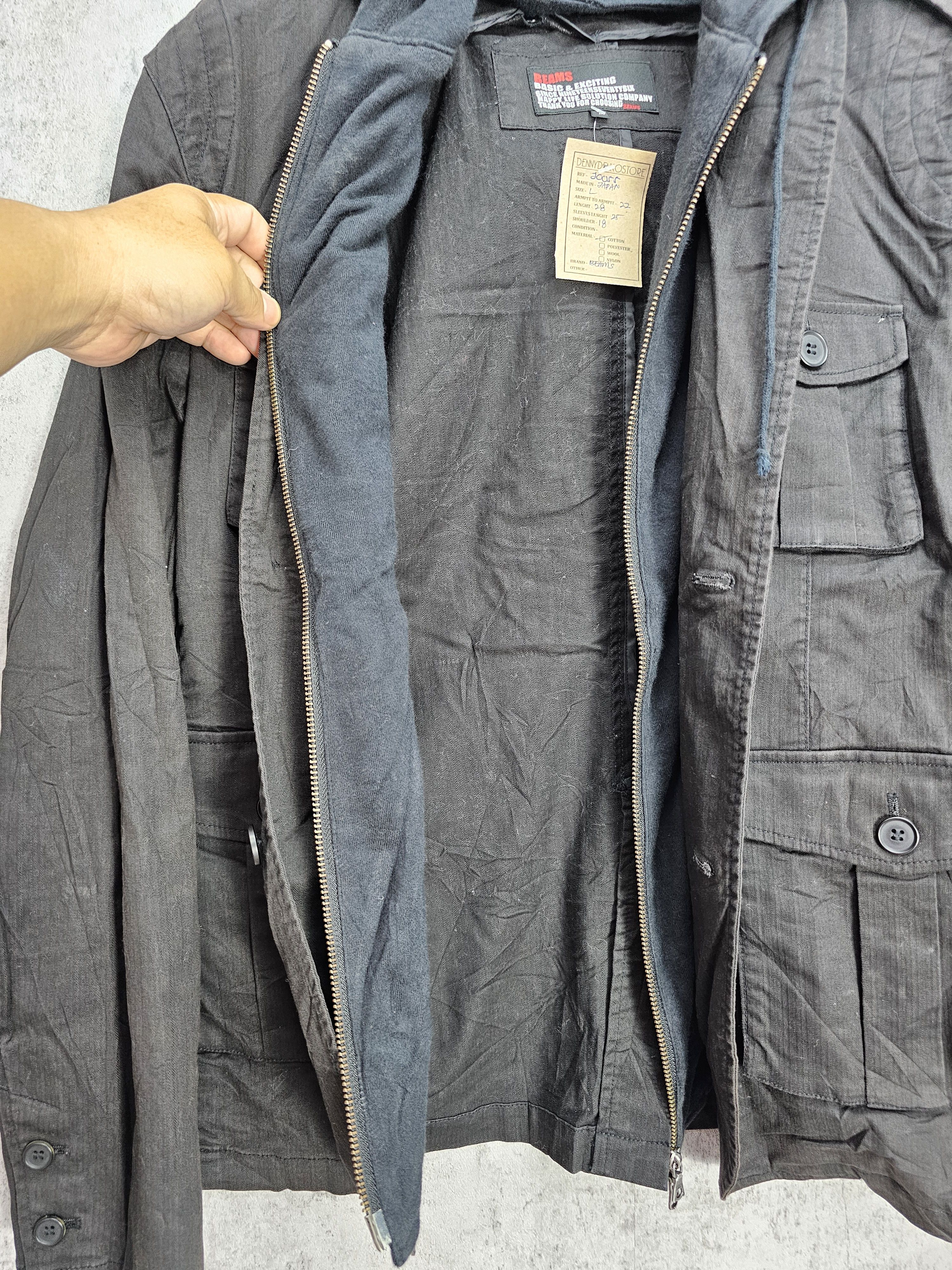 Beams Plus BEAMS Multi Pocket Blazer Hoodies Jacket J0055 Size US L / EU 52-54 / 3 - 10 Thumbnail