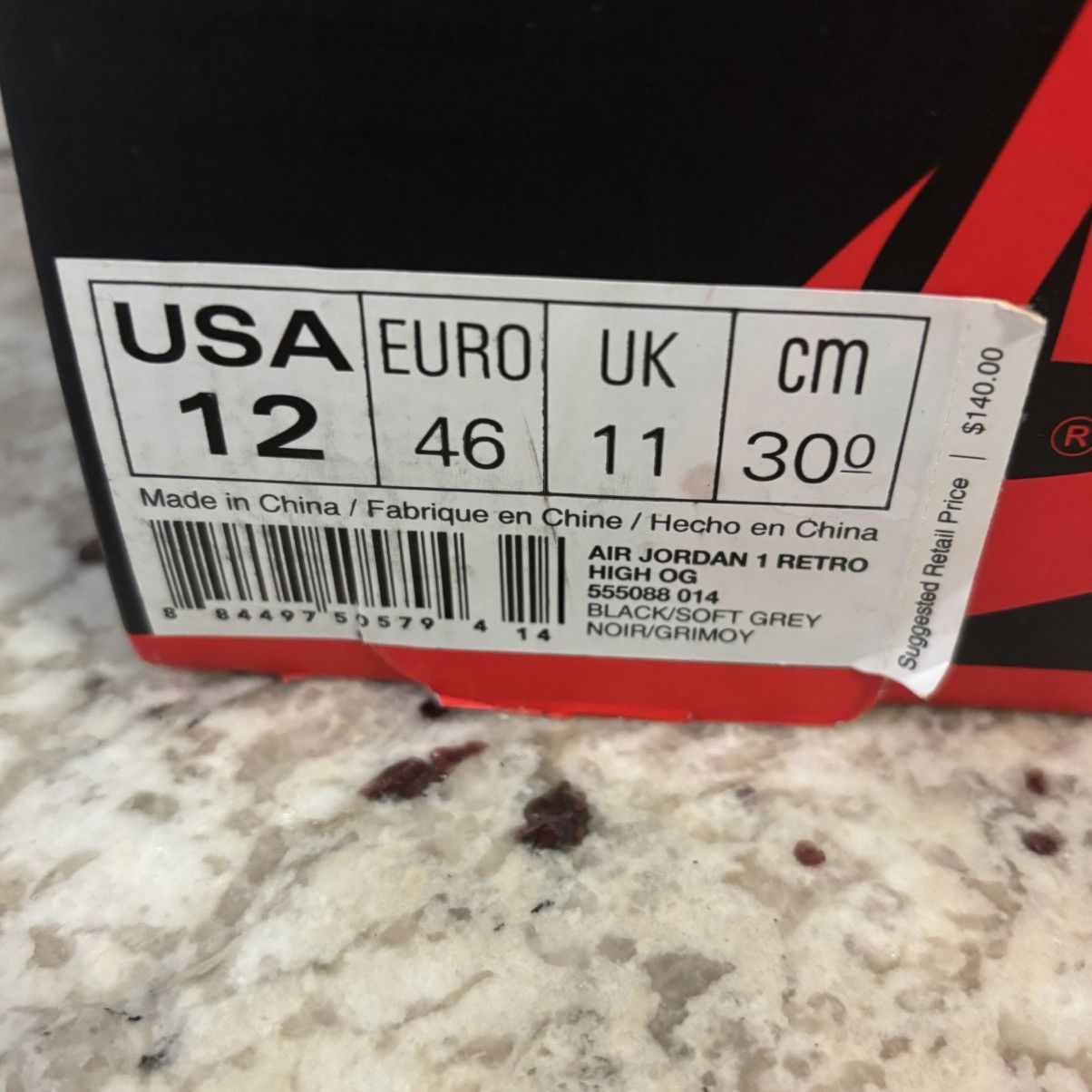 Jordan Brand Size 12- Jordan 1 high OG Shadow (2013) BRAND NEW Size US 12 / EU 45 - 13 Thumbnail