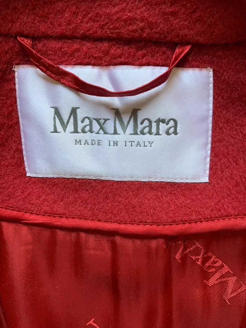 Max Mara MaxMara Manuela Red Wool Coat-2508 Size M / US 6-8 / IT 42-44 - 5 Thumbnail