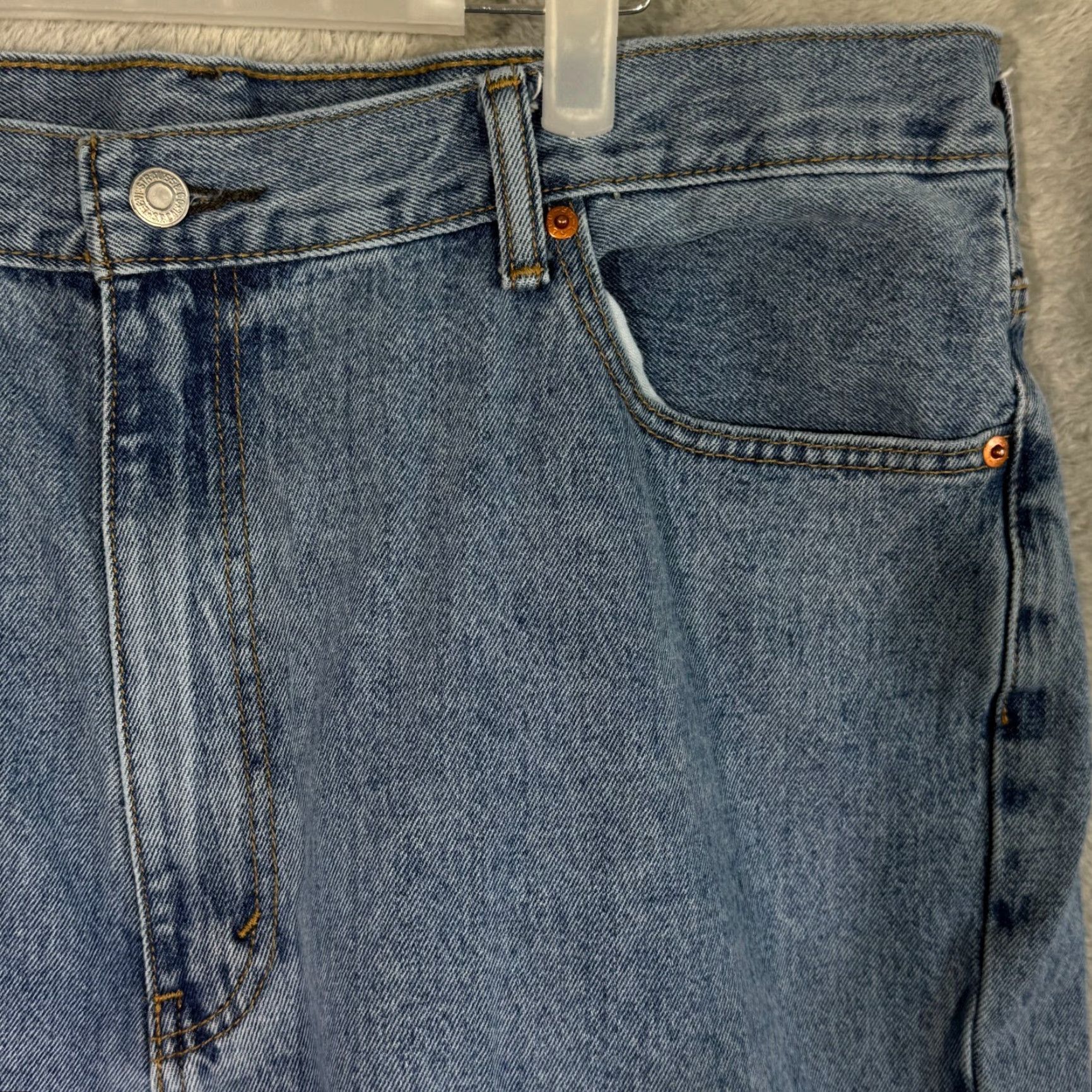 Levi's Levi’s 550 Relaxed Straight Jeans Men 42x29 Blue Denim Medium Wash Size US 42 / EU 58 - 4 Thumbnail