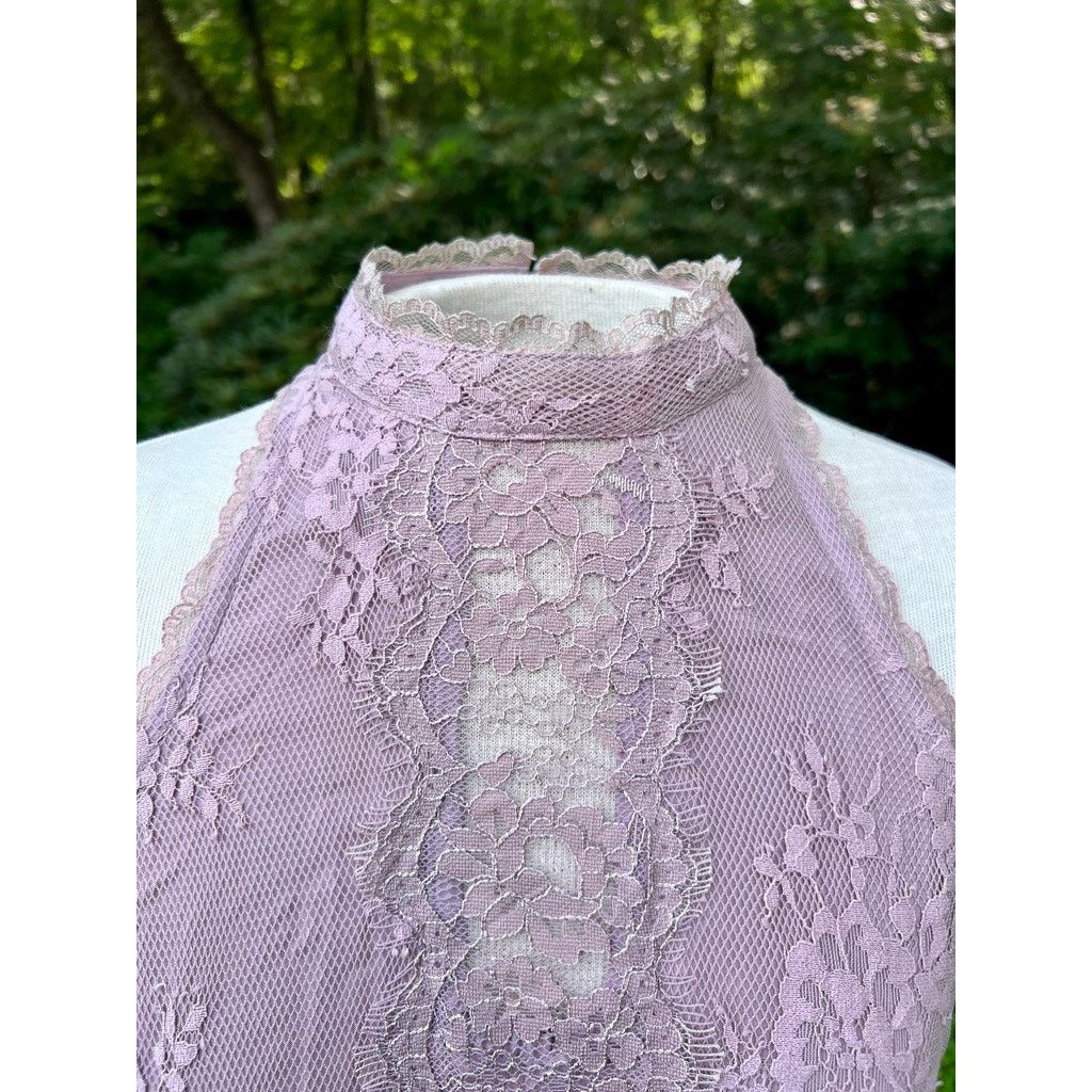 Free People Free People Verushka Dress Lilac Eyelash Lace Size 8 Size M / US 6-8 / IT 42-44 - 3 Thumbnail