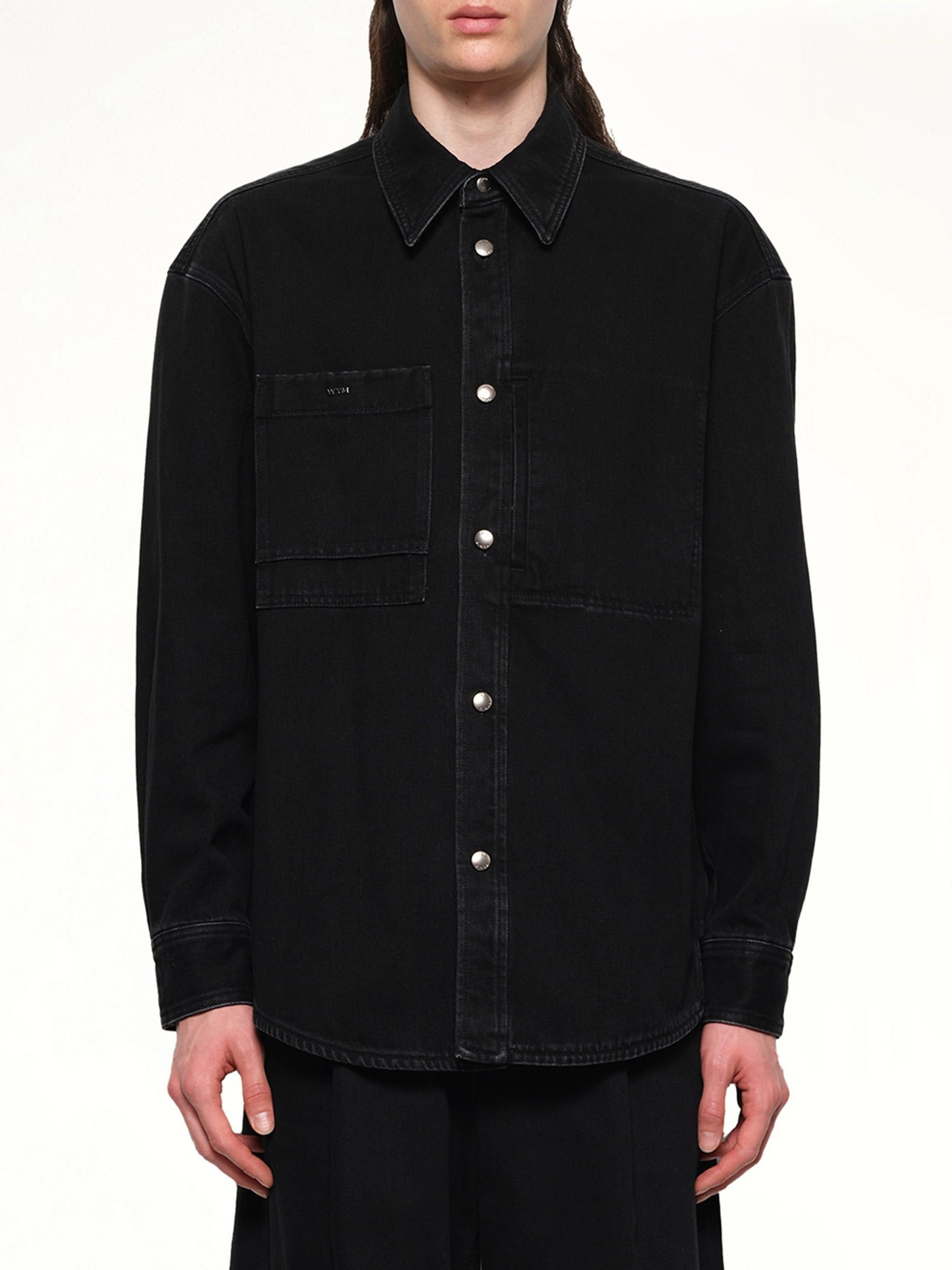 Wooyoungmi City Graphic Denim Shirt Size US L / EU 52-54 / 3 - 14 Thumbnail