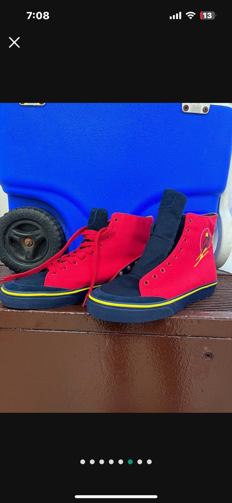 Polo Ralph Lauren Polo high top shoes red Size US 10 / EU 43 - 4 Thumbnail