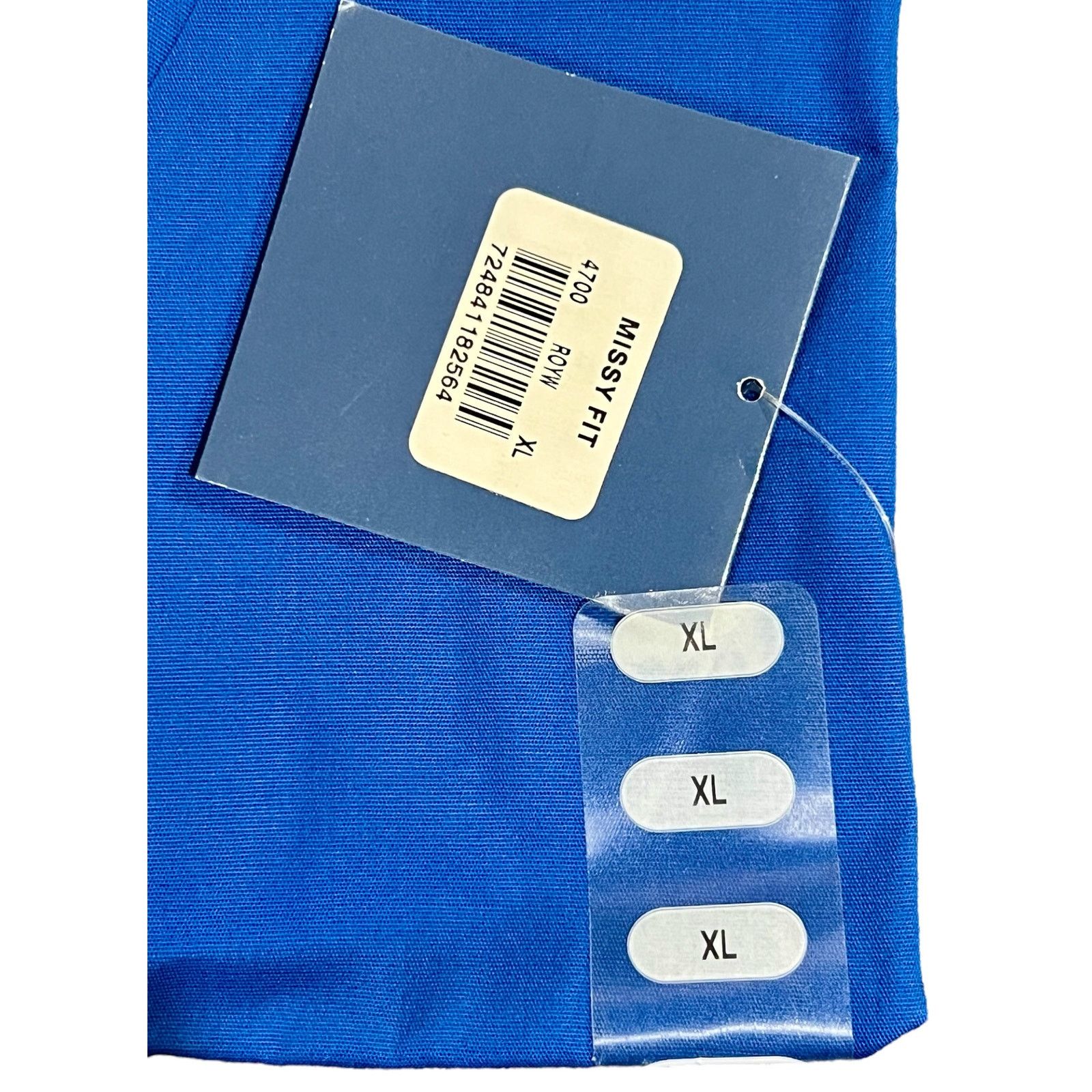 Cherokee XL Cherokee Scrub Top-Set of 2-Red Blue-Solid-3 Pocket Size XL / US 12-14 / IT 48-50 - 6 Thumbnail