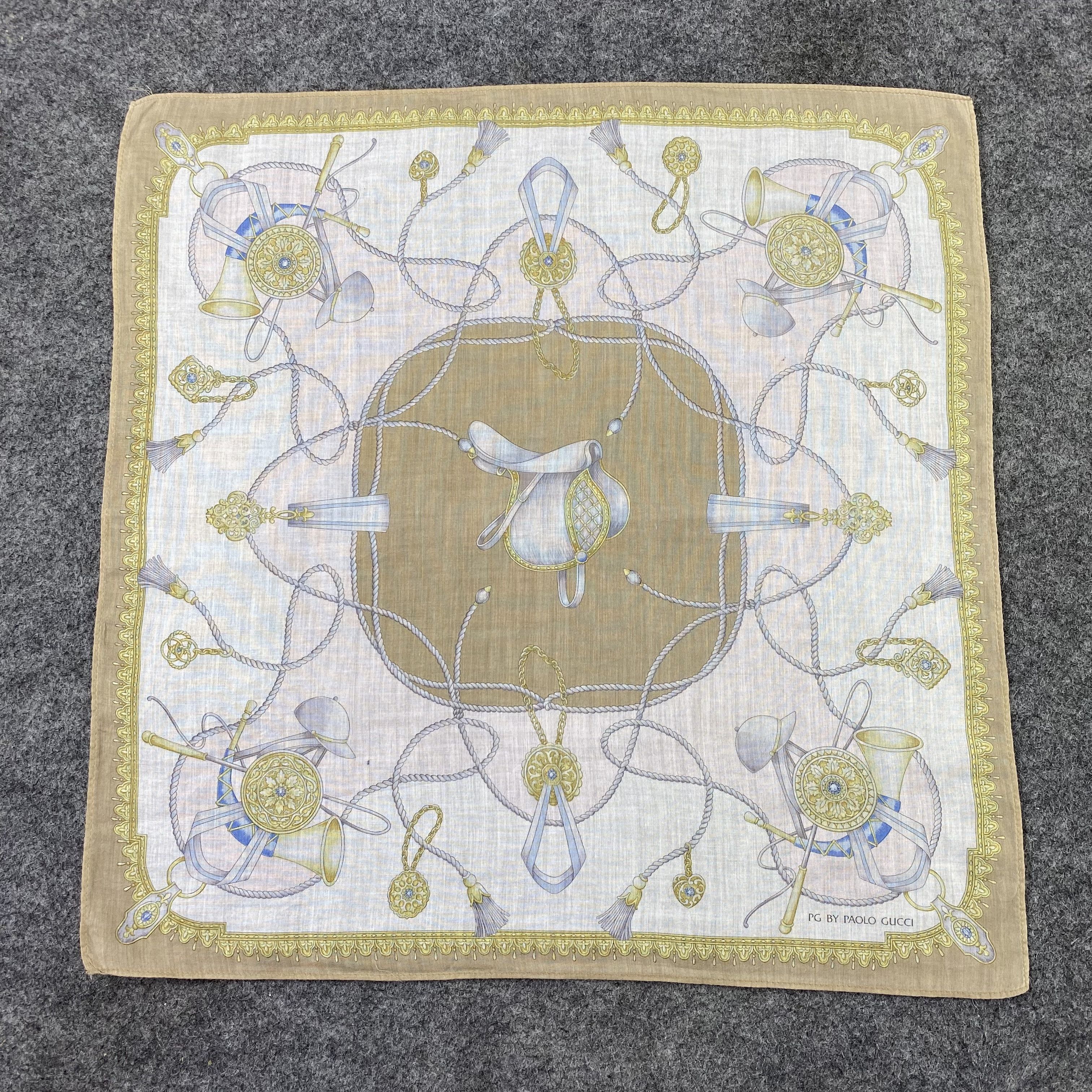 Paolo Gucci PG By Paolo Gucci Handkerchief / Bandana / Neckerchief-B555 Size ONE SIZE - 3 Thumbnail