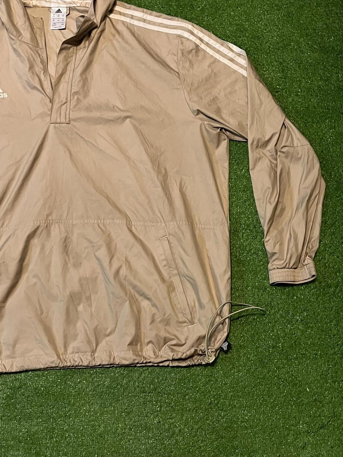 Adidas Adidas Men's Beige Windbreaker Jacket with Hood, Size 2XL Size US XXL / EU 58 / 5 - 7 Thumbnail
