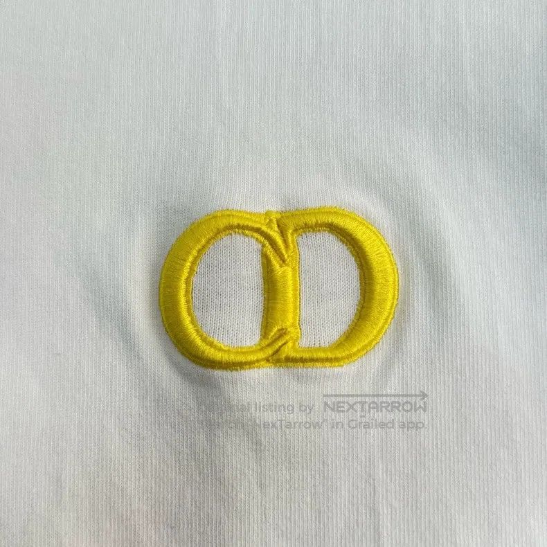 Dior Dior White embroidered logo short sleeves Size US L / EU 52-54 / 3 - 7 Thumbnail