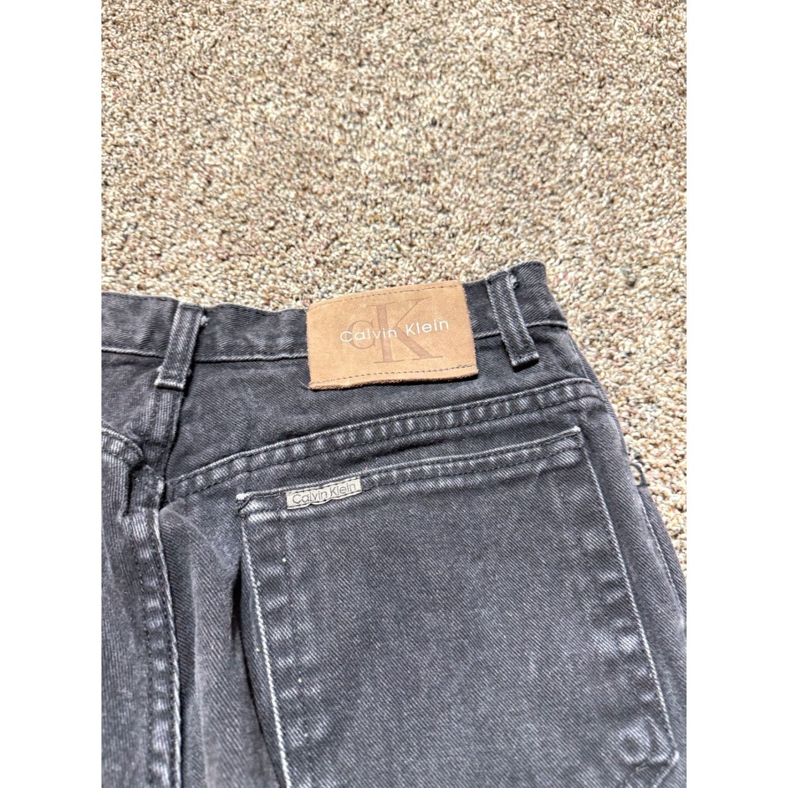 Calvin Klein VINTAGE Calvin Klein Women's Jeans Size 10 Black Denim High Rise Mom 90s Size 32" / US 10 / IT 46 - 3 Thumbnail