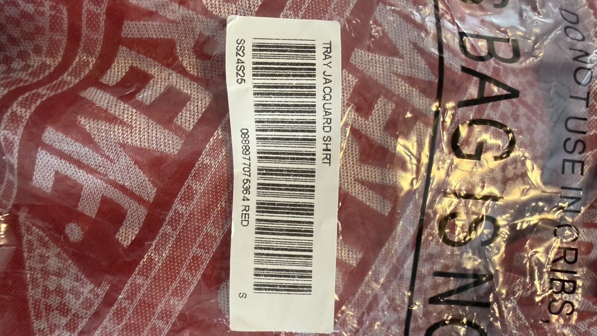 Supreme Supreme Tray Jacquard Shirt Red Small 2024 Size US S / EU 44-46 / 1 - 6 Thumbnail