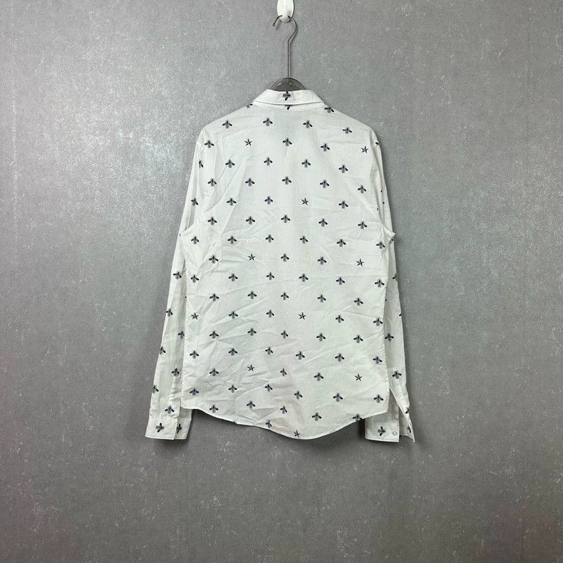 Gucci Gucci Size 38 Full-print little bee shirt size 38 2502-Next Size US XS / EU 42 / 0 - 2 Thumbnail