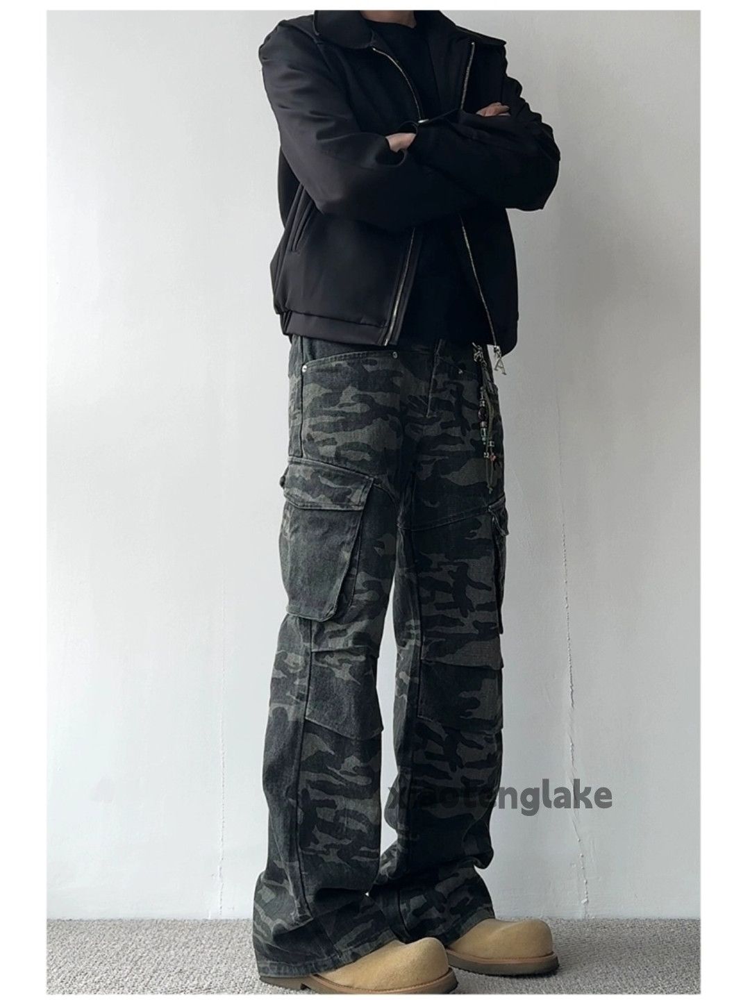 Designer × Vintage unisex utility military tactical punk pleated camo pants Size US 26 / EU 42 - 5 Thumbnail