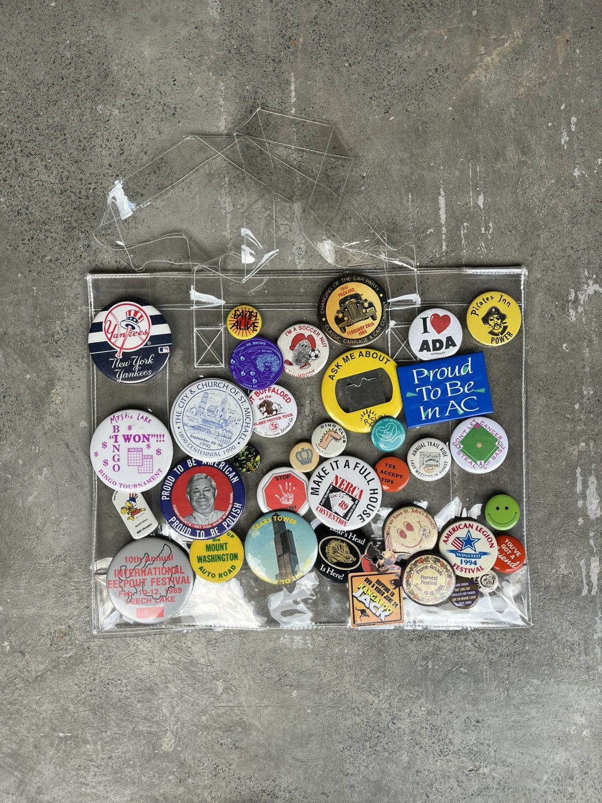 Other 1 of 1 unknown archive x permission only pin tote bag Size ONE SIZE - 1 Thumbnail