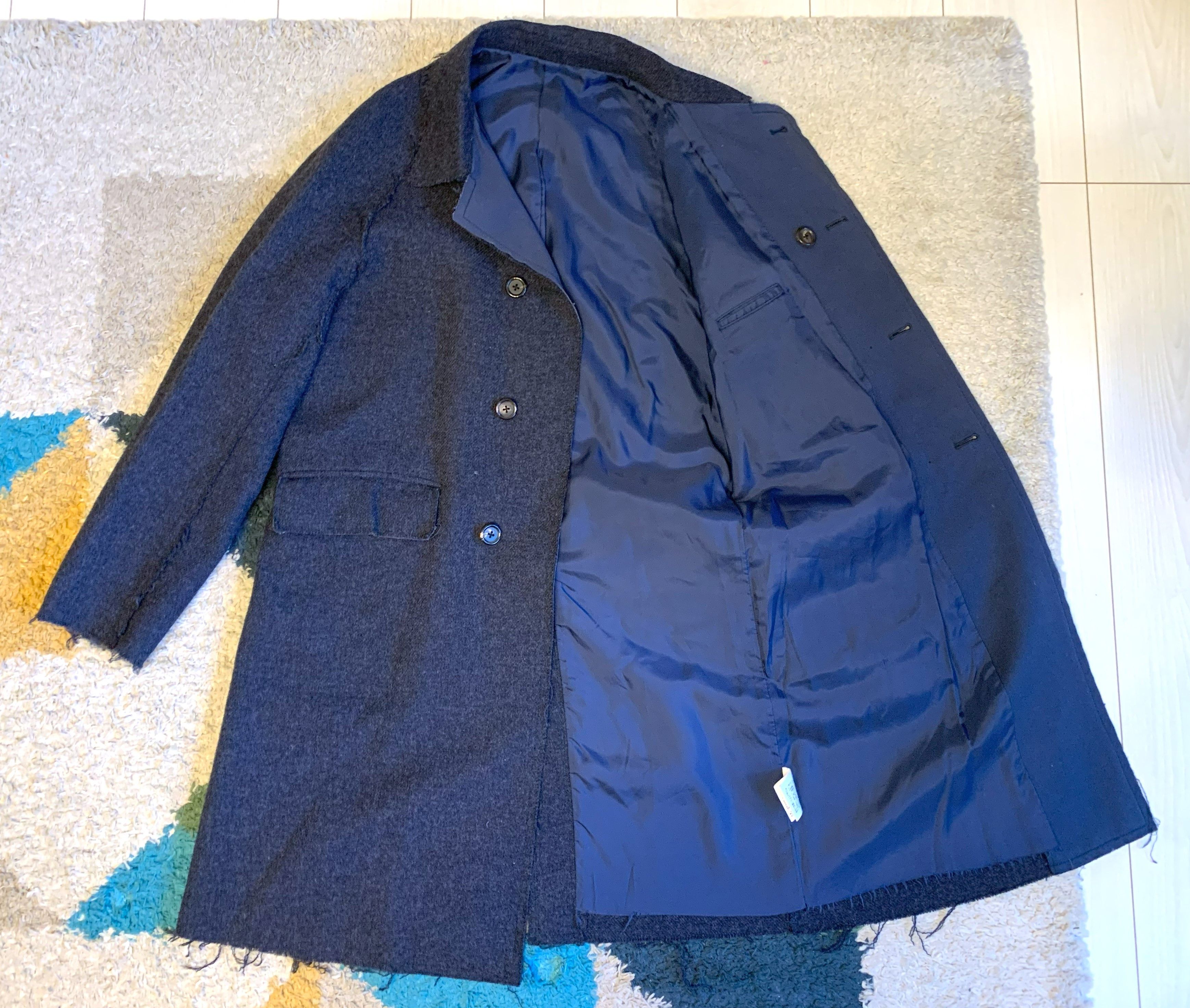 Undercover Undercover 2015aw raw seam wool coat, size 3 (M) Size US M / EU 48-50 / 2 - 3 Thumbnail