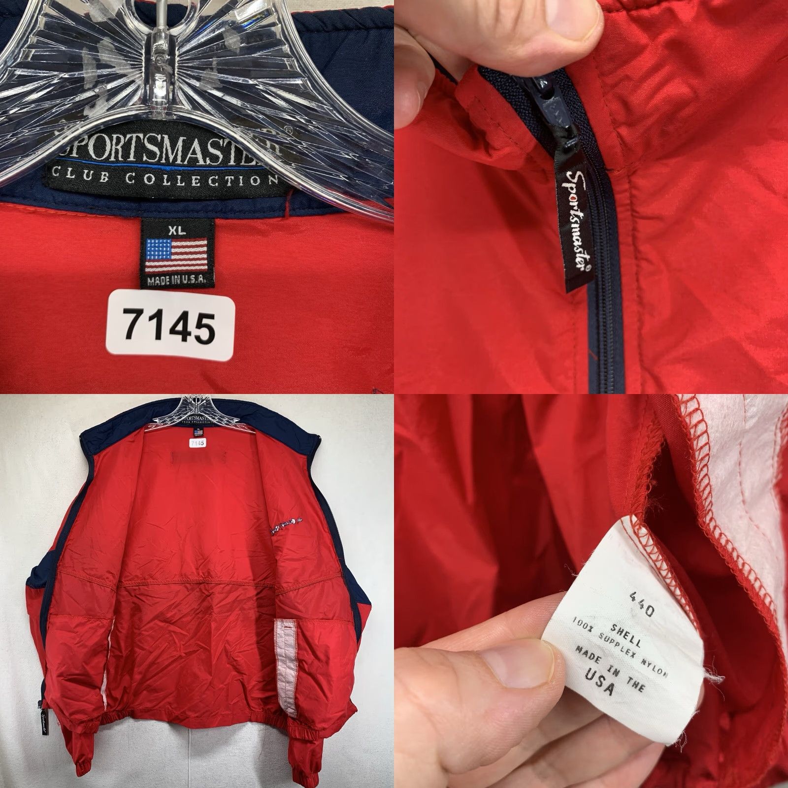 Vintage Vintage Sportsmaster Windbreaker Jacket Men XL Red 80s 90s Softshell Striped Logo Casual Size US XL / EU 56 / 4 - 8 Thumbnail
