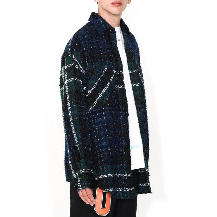 Faith Connexion Faith Connexion green tweed oversized shirt Size US S / EU 44-46 / 1 - 10 Thumbnail