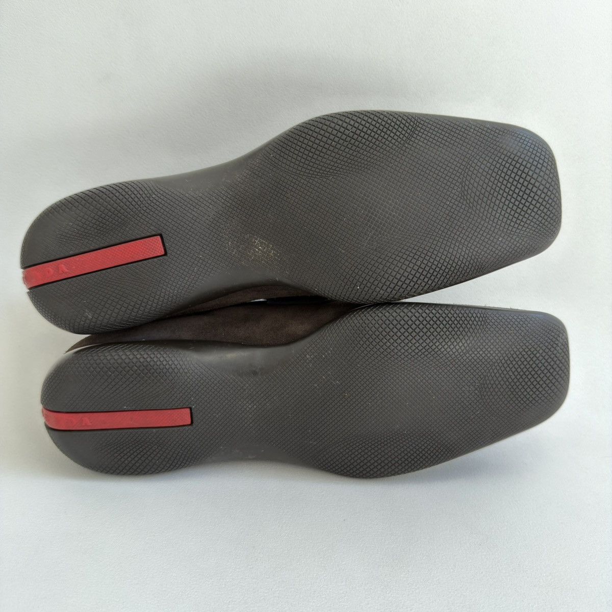 Prada Brown Suede ‘Square Toe’ Loafers Size US 8 / EU 41 - 16 Thumbnail
