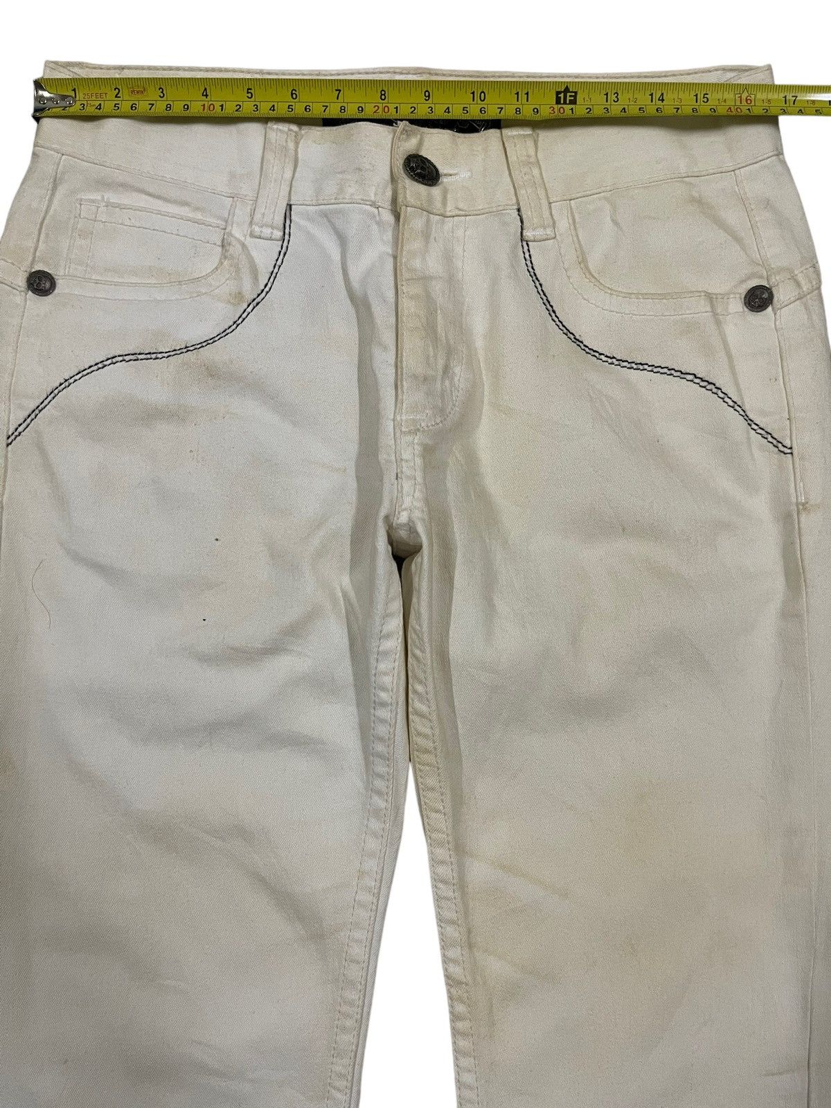 14th Addiction Vintage Japanese Brand Seditionaries Skull Cross Jeans Size US 33 - 11 Thumbnail