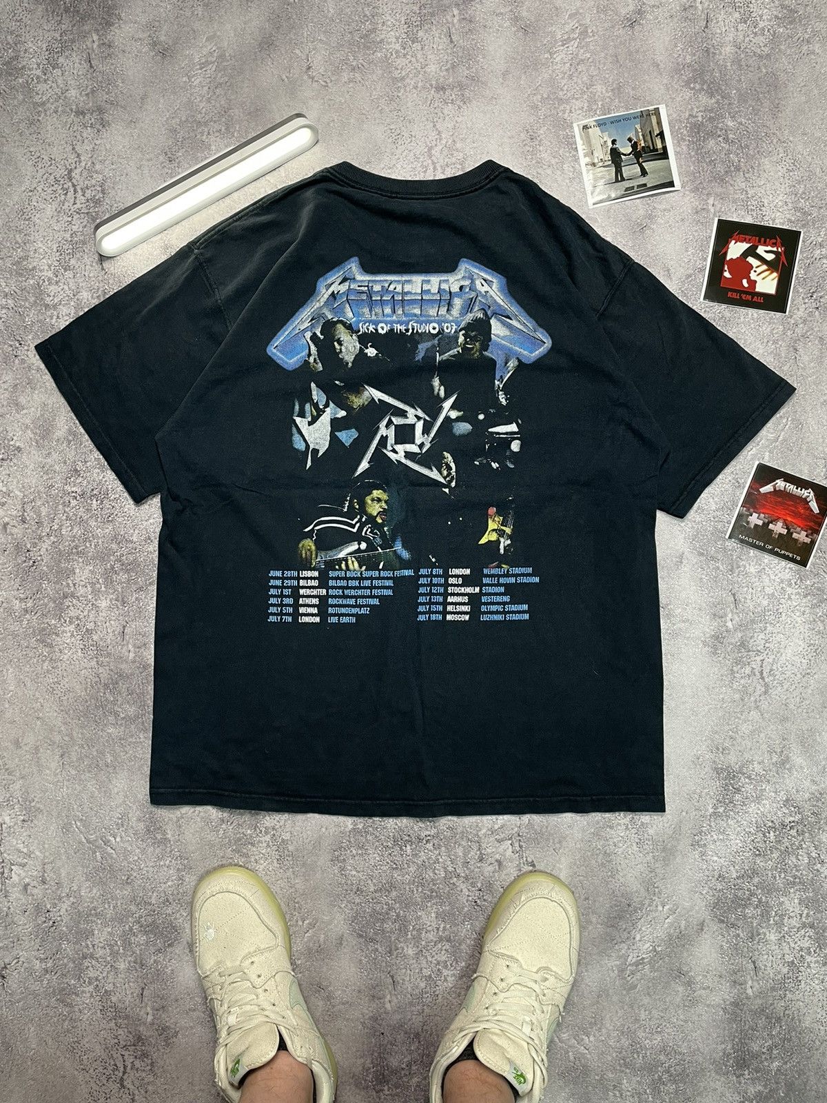 Metallica Vintage Metallica Sick Of The Studio Band T Shirt Size US XL / EU 56 / 4 - 2 Thumbnail