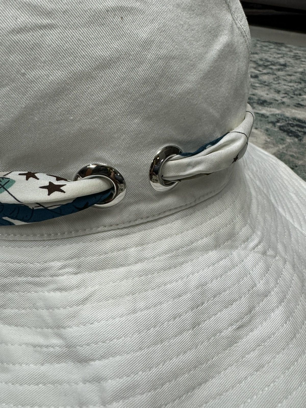 Hermes HERMES SILK TWILLY SUN HAT Size ONE SIZE - 6 Thumbnail