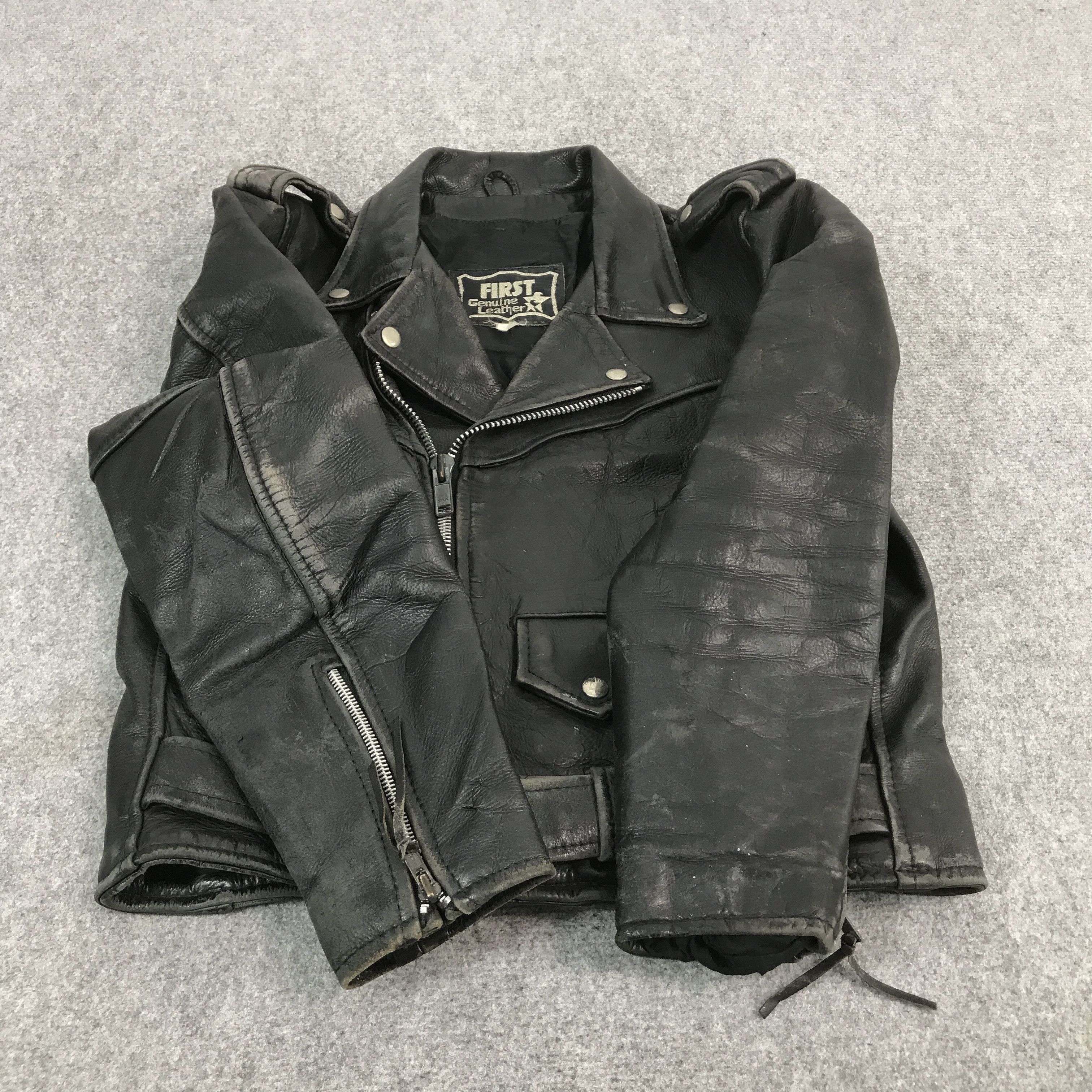 First MFG Co. × Japanese Brand FIRST DOUBLE COLLAR LEATHER JACKET Size US M / EU 48-50 / 2 - 8 Thumbnail