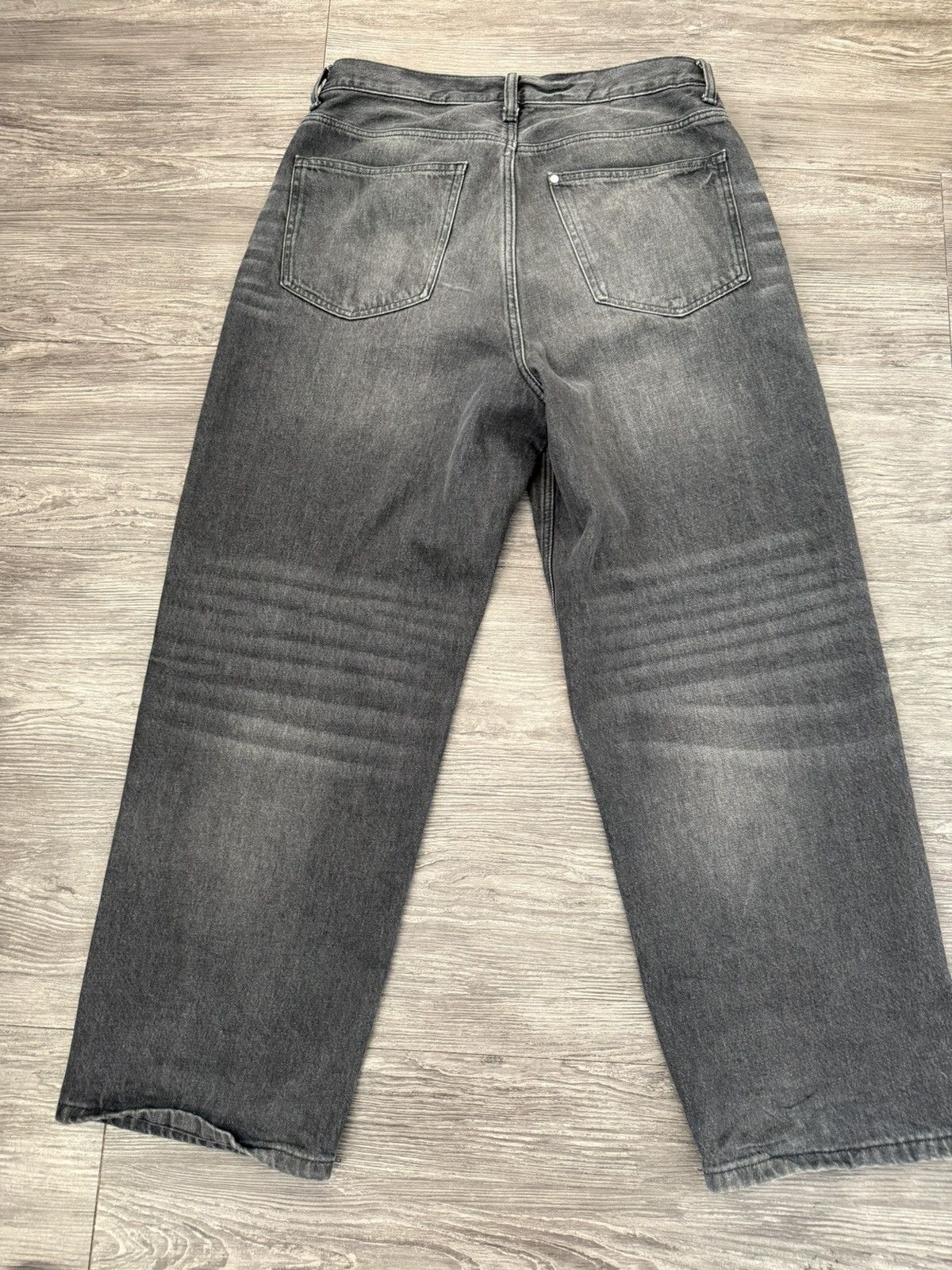 H&M Black/Gray Baggy Zara Jeans Size US 32 / EU 48 - 3 Thumbnail