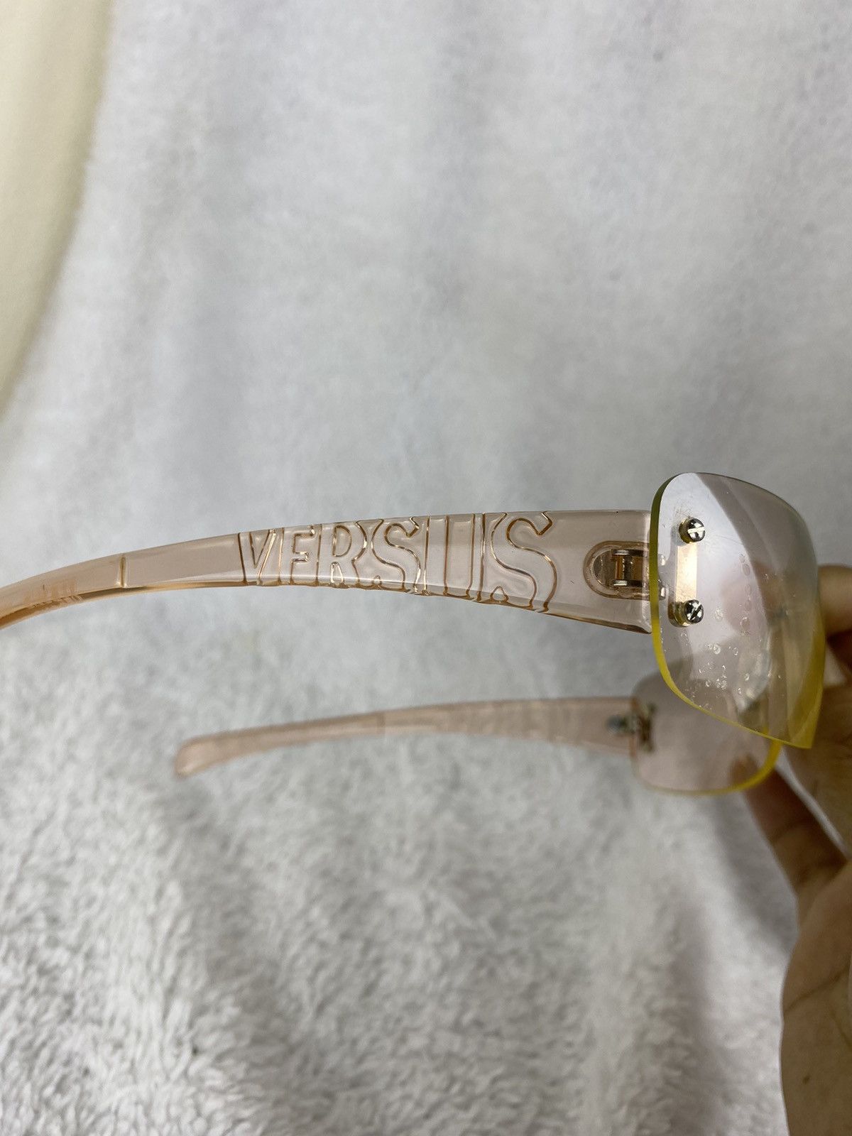Versus 🔥RARE🔥 Vintage 90s VERSUS by VERSACE Peach Sunglasses Size ONE SIZE - 10 Thumbnail