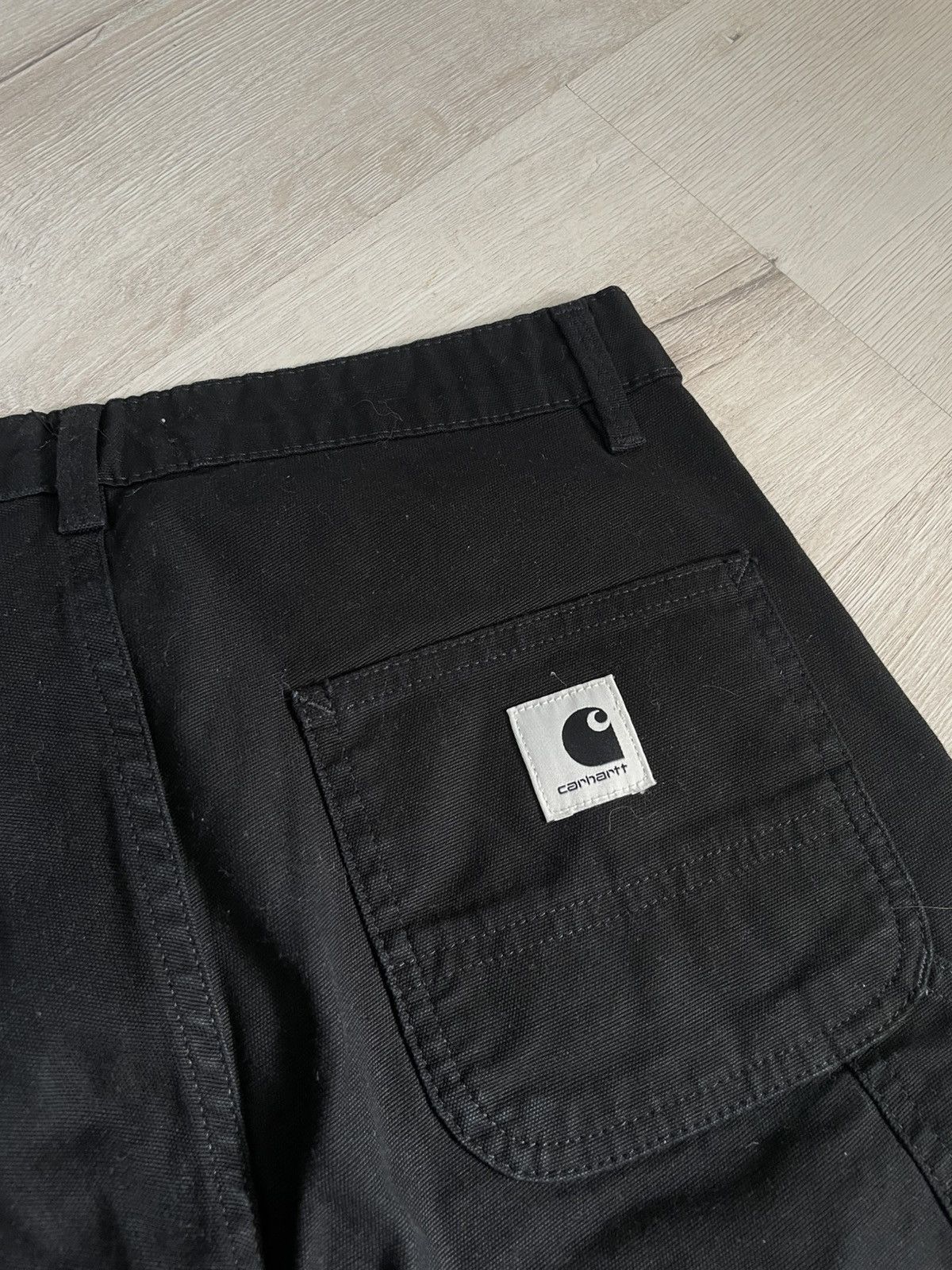 Carhartt Wip Rare Carhartt Wip Shorts Carpenter with White Logo Pierce Size 27" / US 4 / IT 40 - 6 Thumbnail