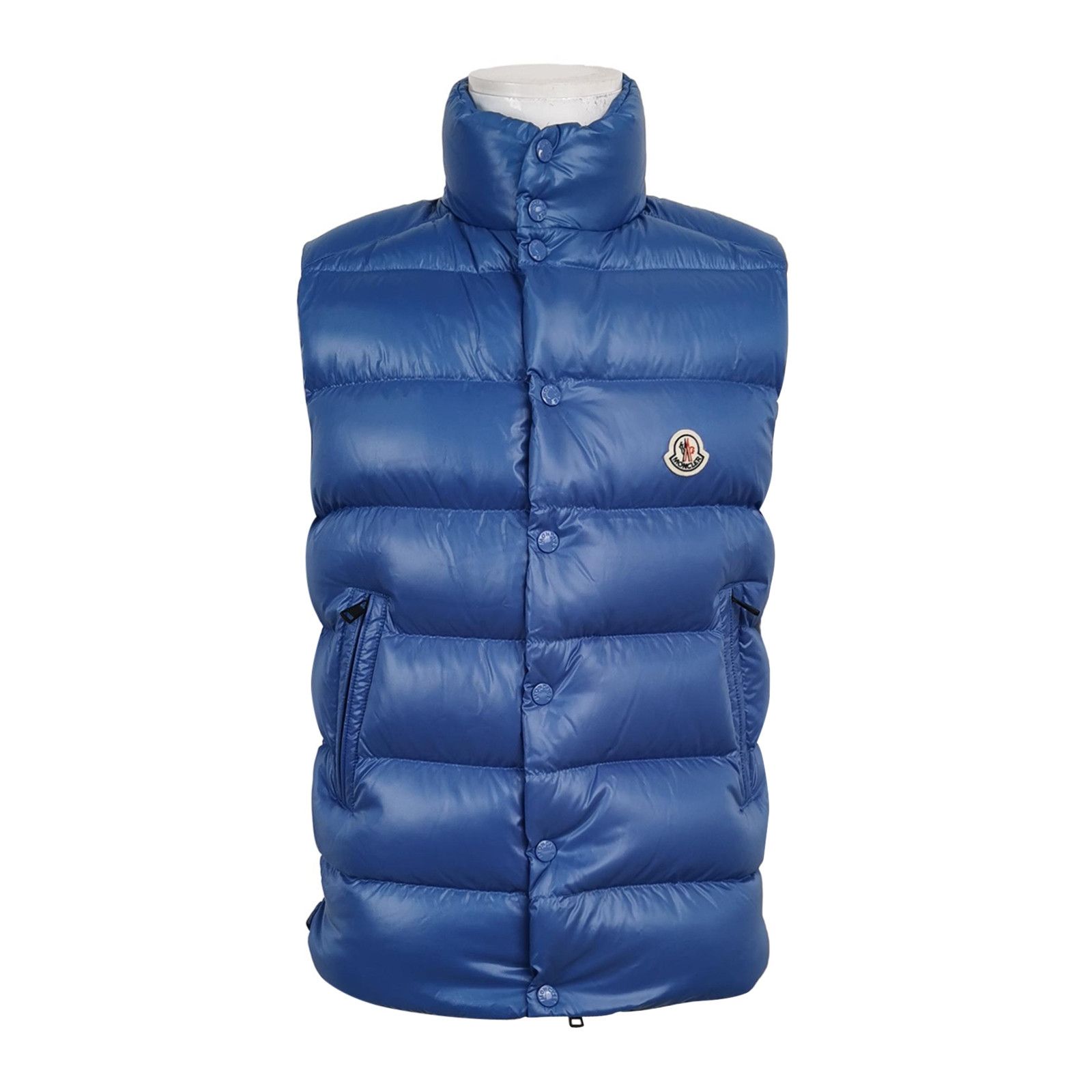 Moncler Moncler Blue Puffer Vest with Logo Size US XS / EU 42 / 0 - 1 Thumbnail