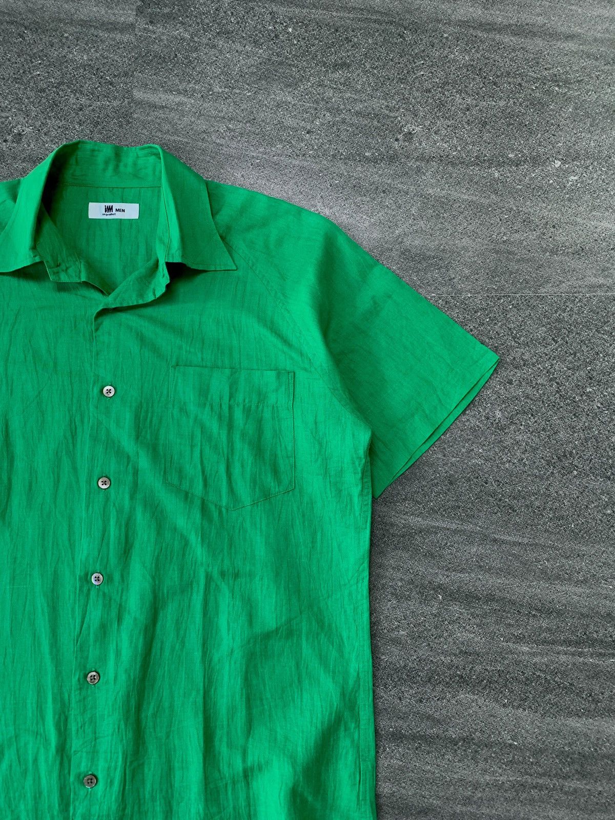 Issey Miyake Green Light Cotton Shirt - Medium Size US M / EU 48-50 / 2 - 3 Thumbnail