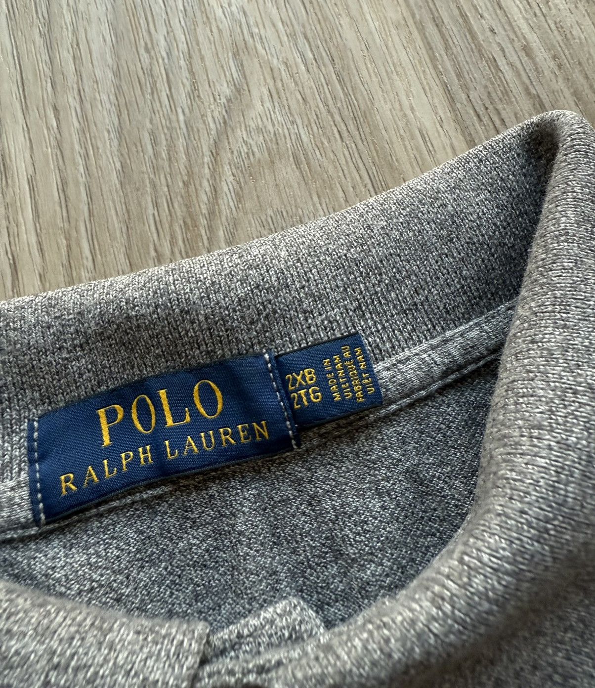 Polo Ralph Lauren Polo Ralph Lauren Gray Rugby T-Shirt Long Sleeve Polo Size US XXL / EU 58 / 5 - 5 Thumbnail