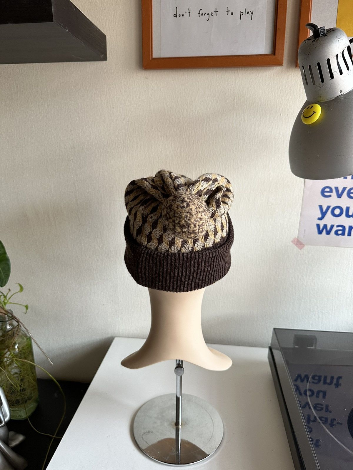 Vivienne Westwood 1990s Vivienne Westwood Chapaeaux Wool Sporty Beanie Size ONE SIZE - 10 Thumbnail