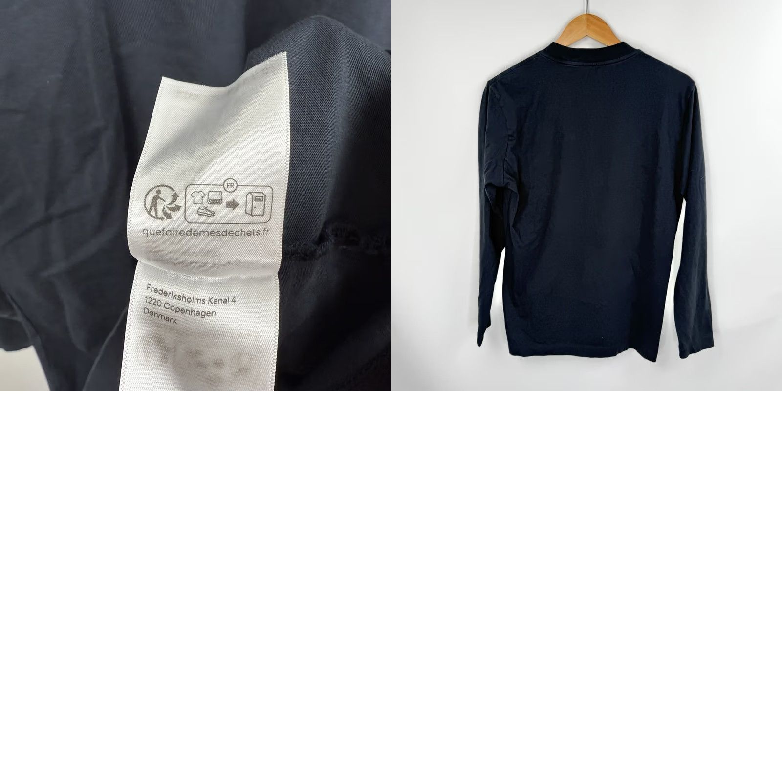 Vintage Son Of A Tailor T-Shirt Mens S/M Blue Cotton Long Sleeve Crew Neck NWOT Size US S / EU 44-46 / 1 - 8 Thumbnail
