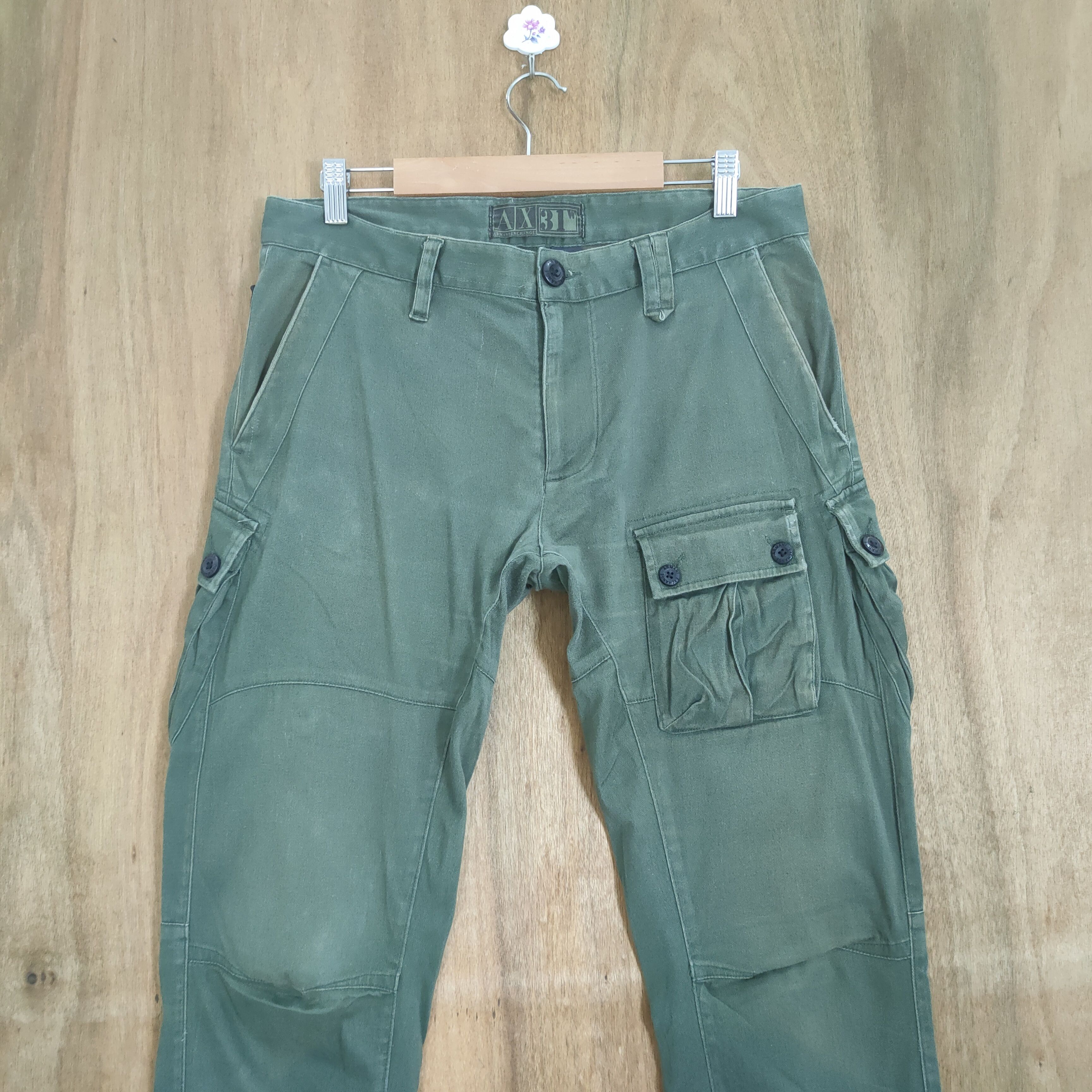Armani Exchange VINTAGE ARMANI BONDAGE CARGO PANTS Size US 32 / EU 48 - 5 Thumbnail