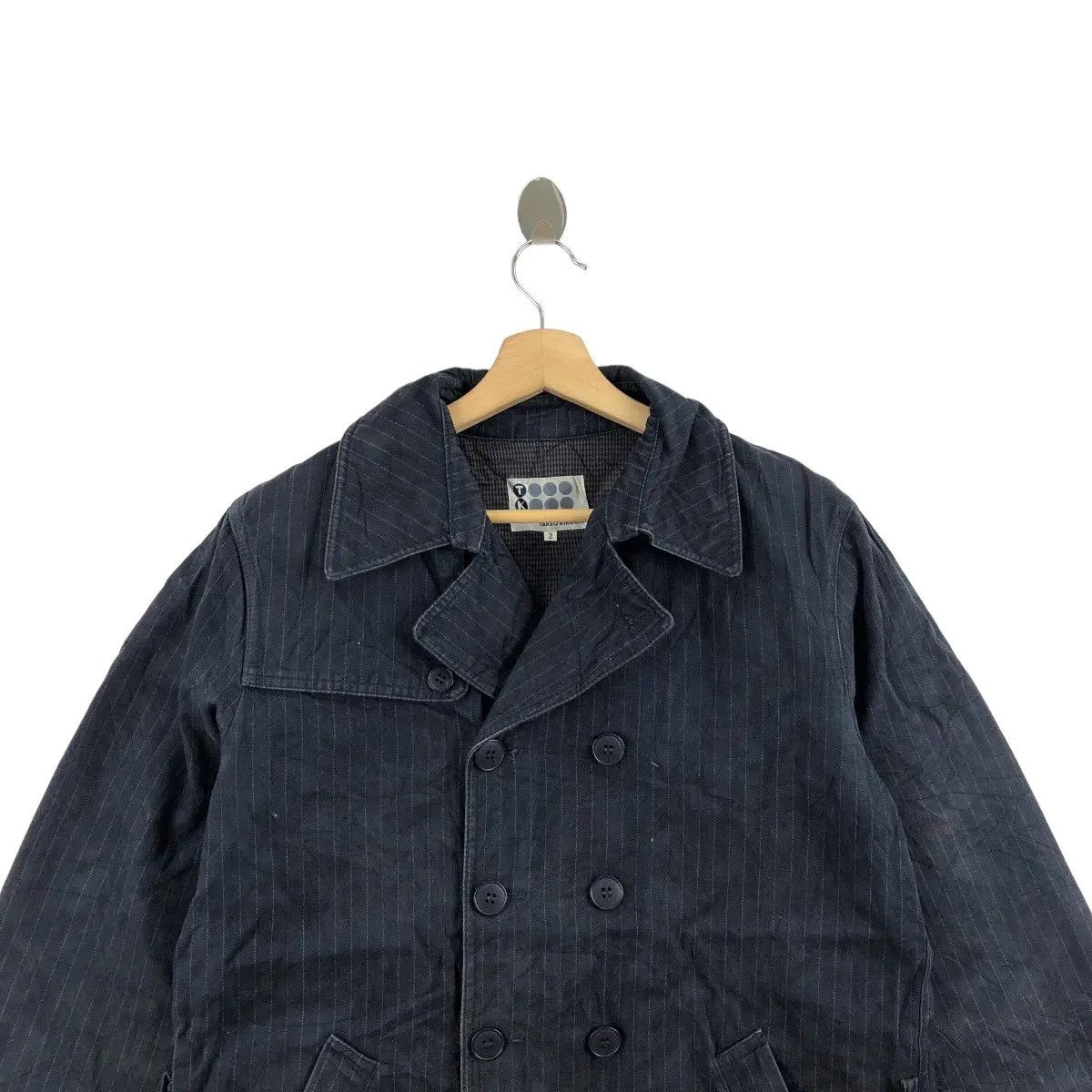 Takeo Kikuchi TAKEO KIKUCHI JAPAN Avant Garde Pea Coat Chore Jacket Size US L / EU 52-54 / 3 - 8 Thumbnail