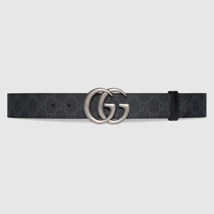 Gucci GUCCI BELT BUCKLE SUPREME MONOGRAM LEATHER 627055 92TIN 1000 ...