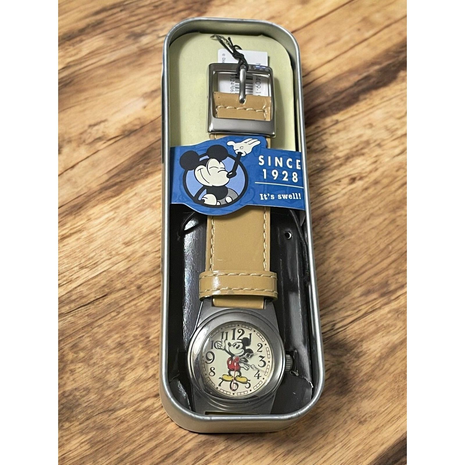Disney Vintage Style Disney 1928 Retro Mickey Mouse Unisex Leather Size ONE SIZE - 1 Thumbnail