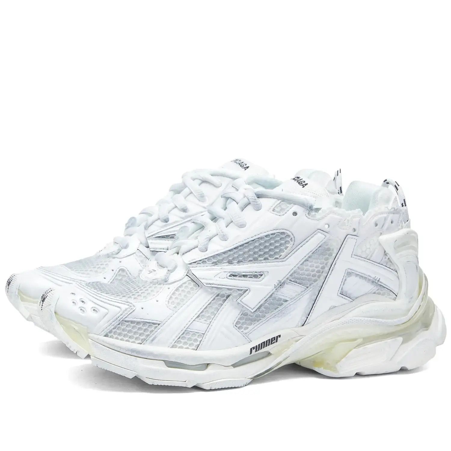 Balenciaga o1in1g0924 Runner Sneaker in White Size US 14 / EU 47 - 2 Thumbnail