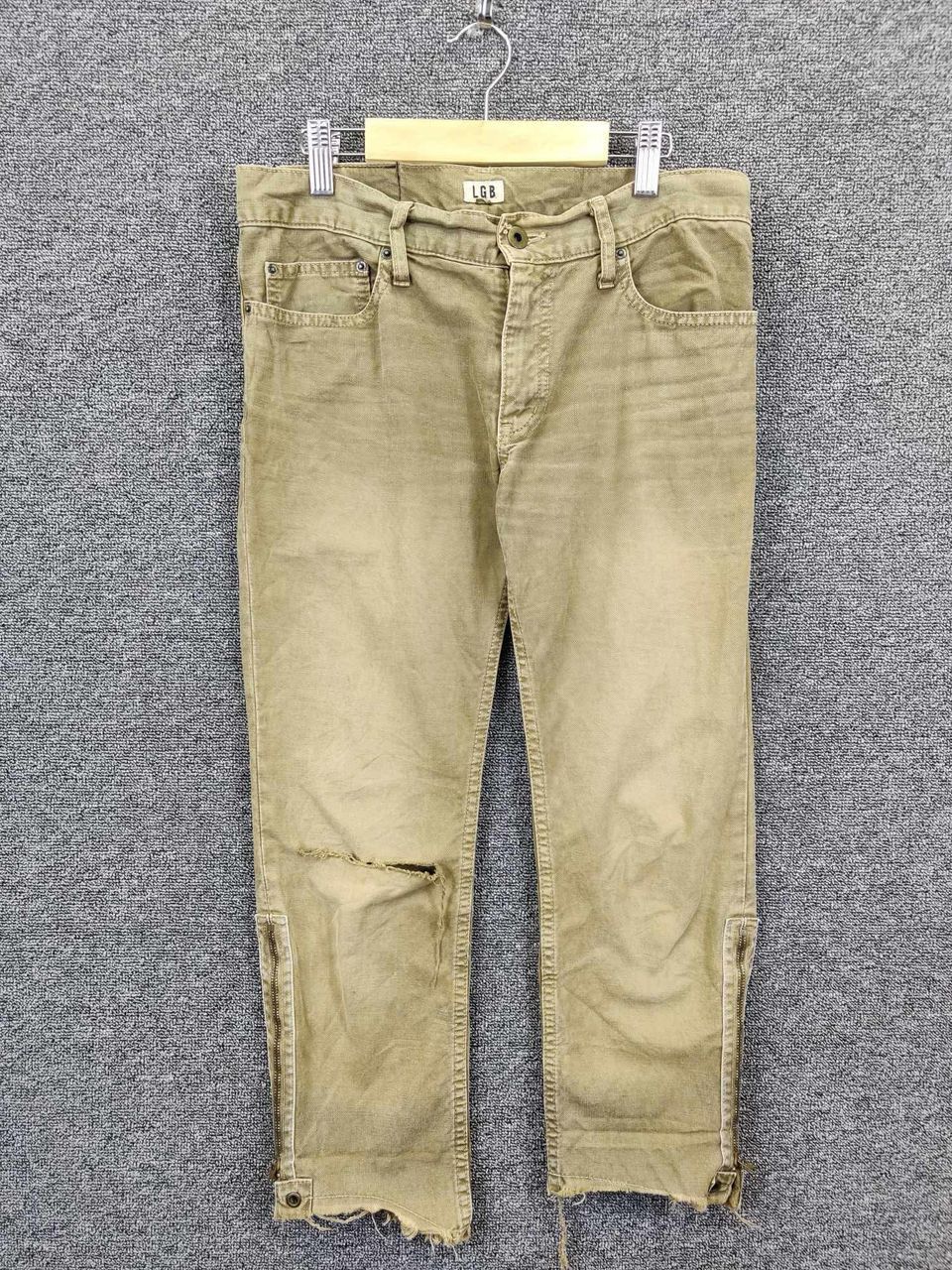 Le Grande Bleu (L.G.B.) Vtg Le Grande Bleu L.G.B Distressed Loose Fit Pants Size US 26 / EU 42 - 1 Thumbnail
