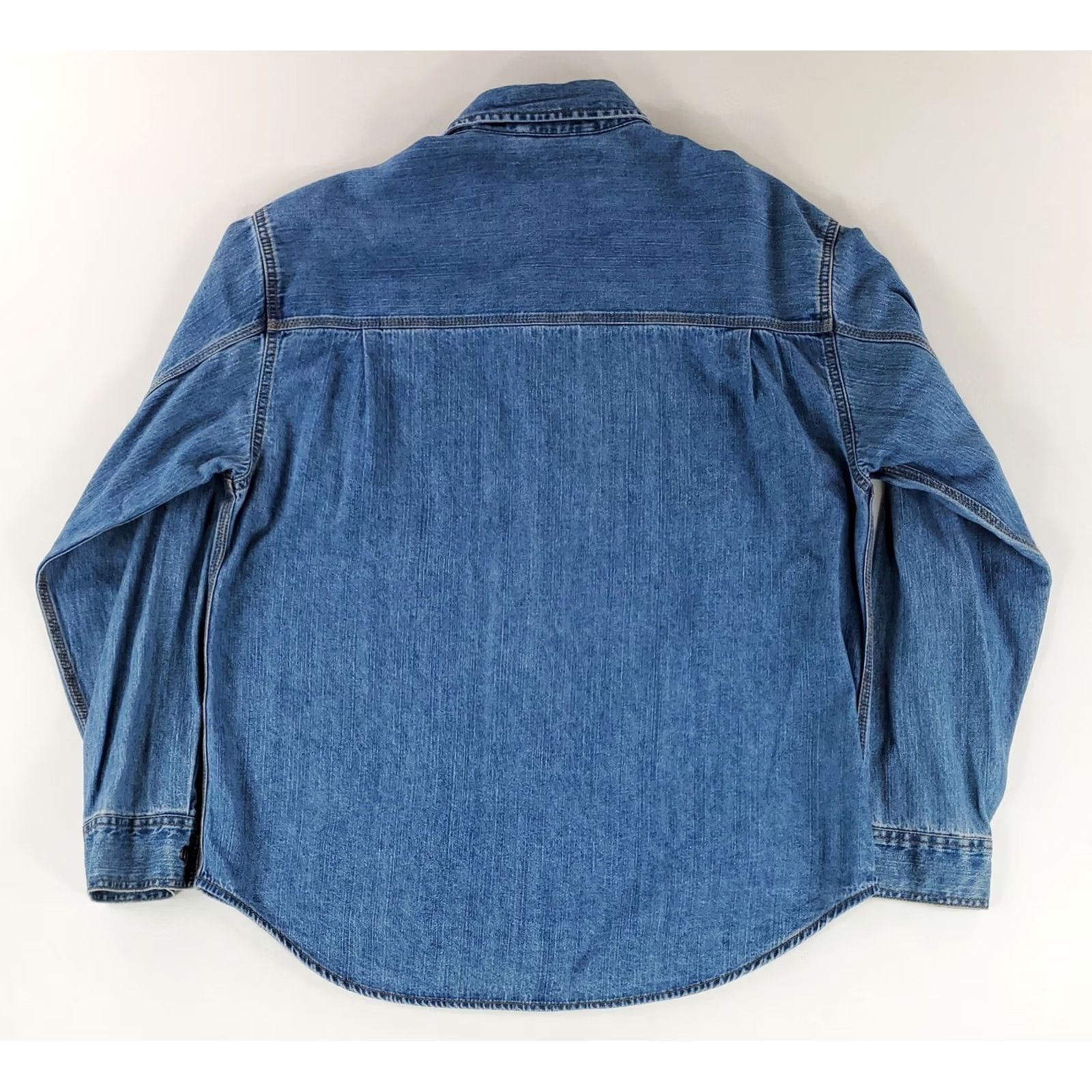 Levi's Levi's Denim Shirt Blue Long Sleeve Mens L / Levi Strauss / Metal Buttons / Regular Fit Size US L / EU 52-54 / 3 - 5 Thumbnail