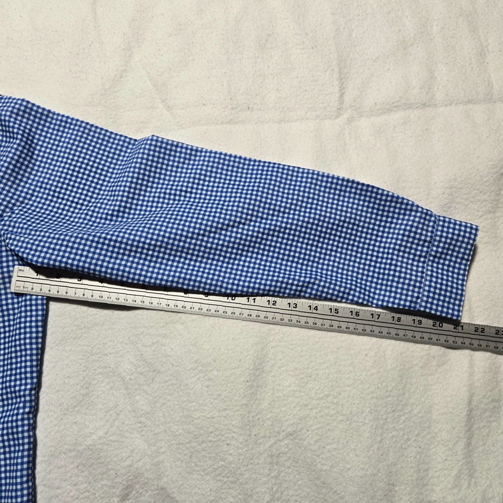 Vintage EAG Elite Shirt Button-Up Check Blue Long Sleeve L Men's Size US L / EU 52-54 / 3 - 6 Thumbnail