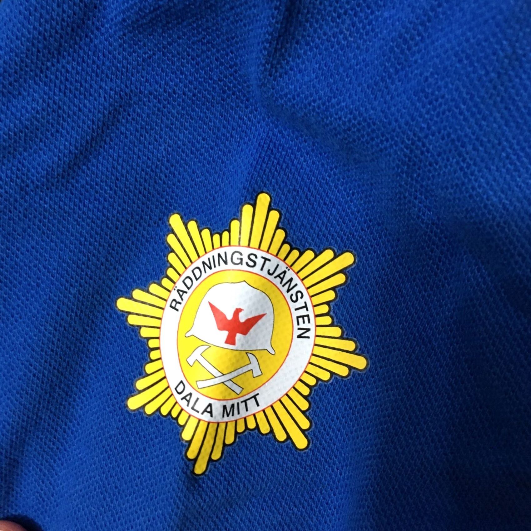 Vintage National Team SWEDEN POLO SHIRT Large - Yellow & Blue Flag Design Shirt Men L BLUE YELLOW Sweden Flag 90s Theme Mens Size US L / EU 52-54 / 3 - 7 Thumbnail