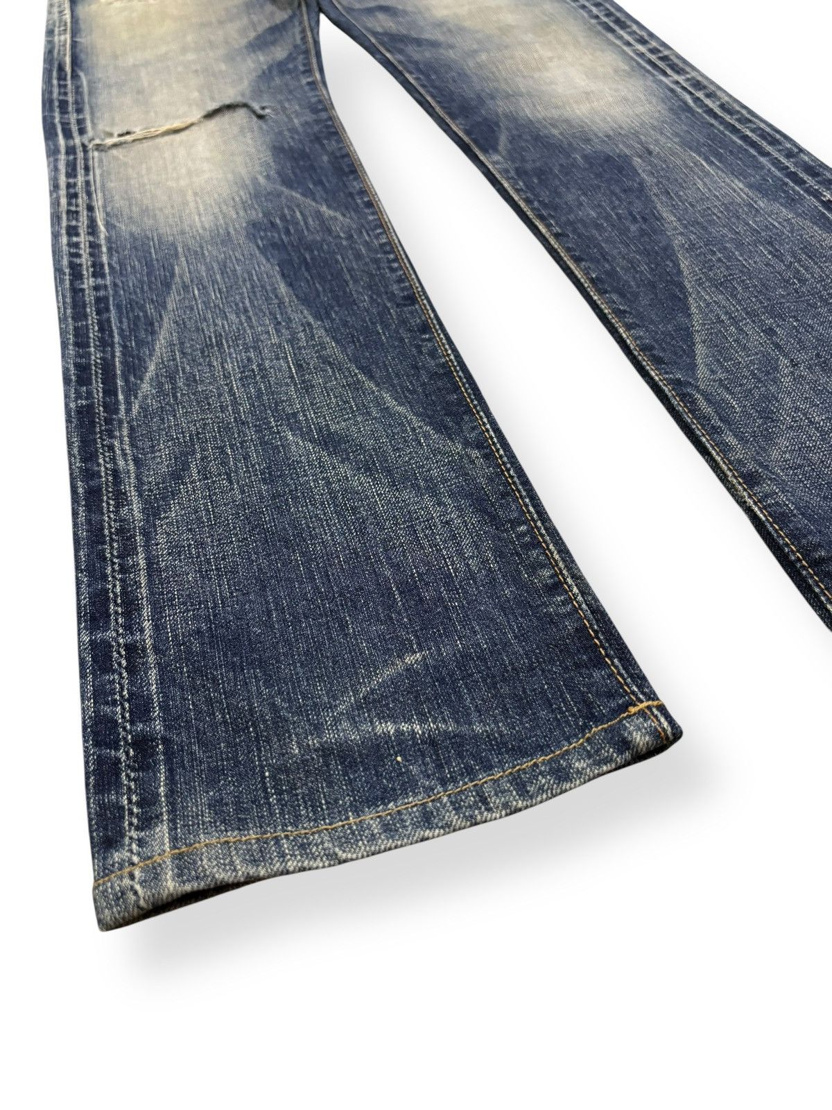 Junya Watanabe Vintage Japanese Brand Johnbull Selvedge Distressed Jeans Size US 29 - 9 Thumbnail