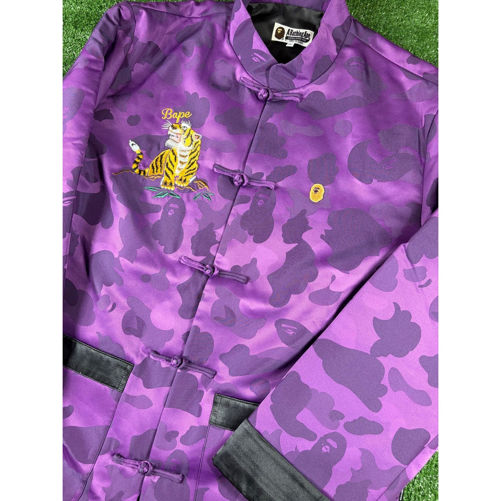 Bape Bape Purple Camo Tiger Padded China Jacket Size Medium Size US M / EU 48-50 / 2 - 2 Thumbnail