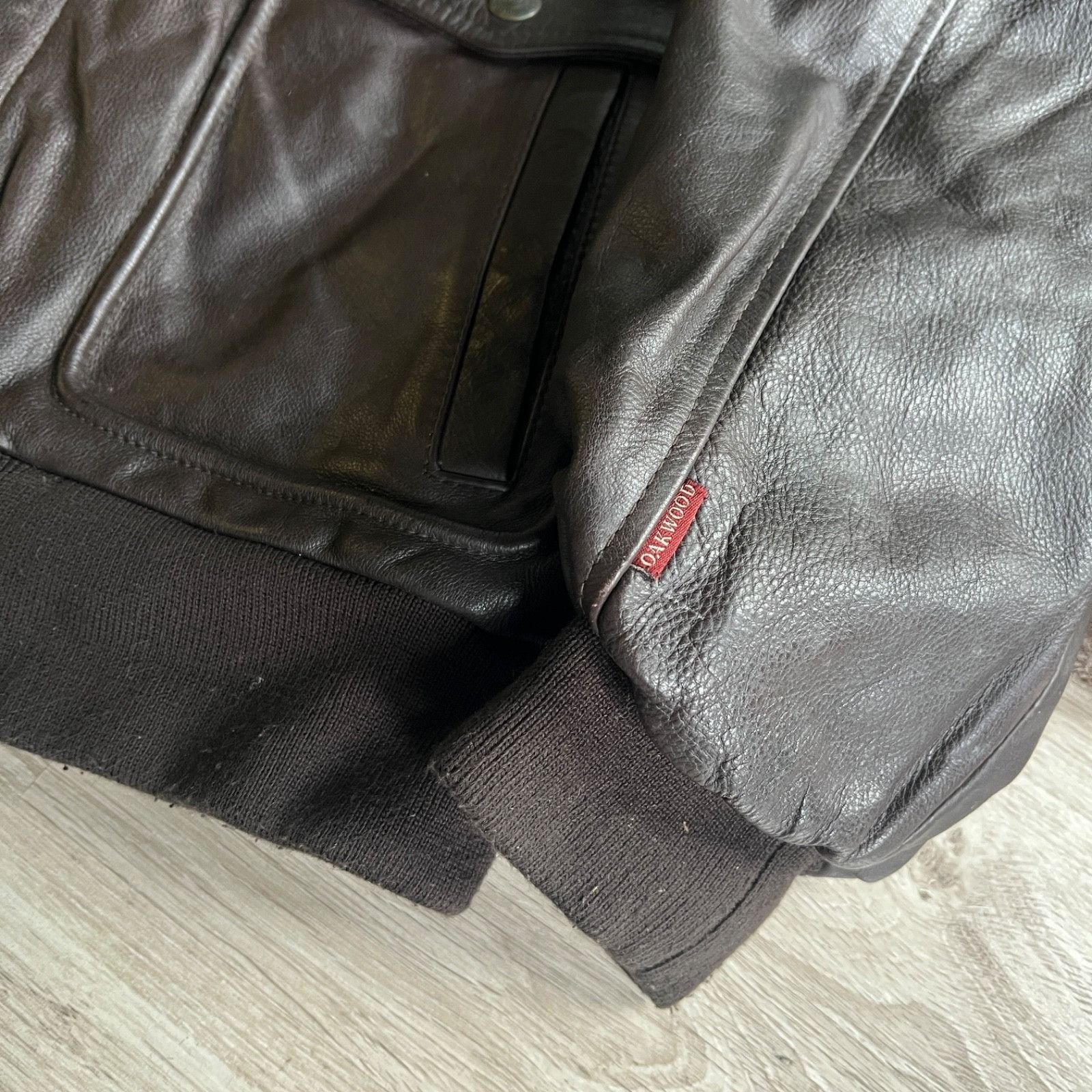 Genuine Leather Oakwood Flying Bikes Leather Cowhide Biker Jacket 9882AC Size US XL / EU 56 / 4 - 8 Thumbnail