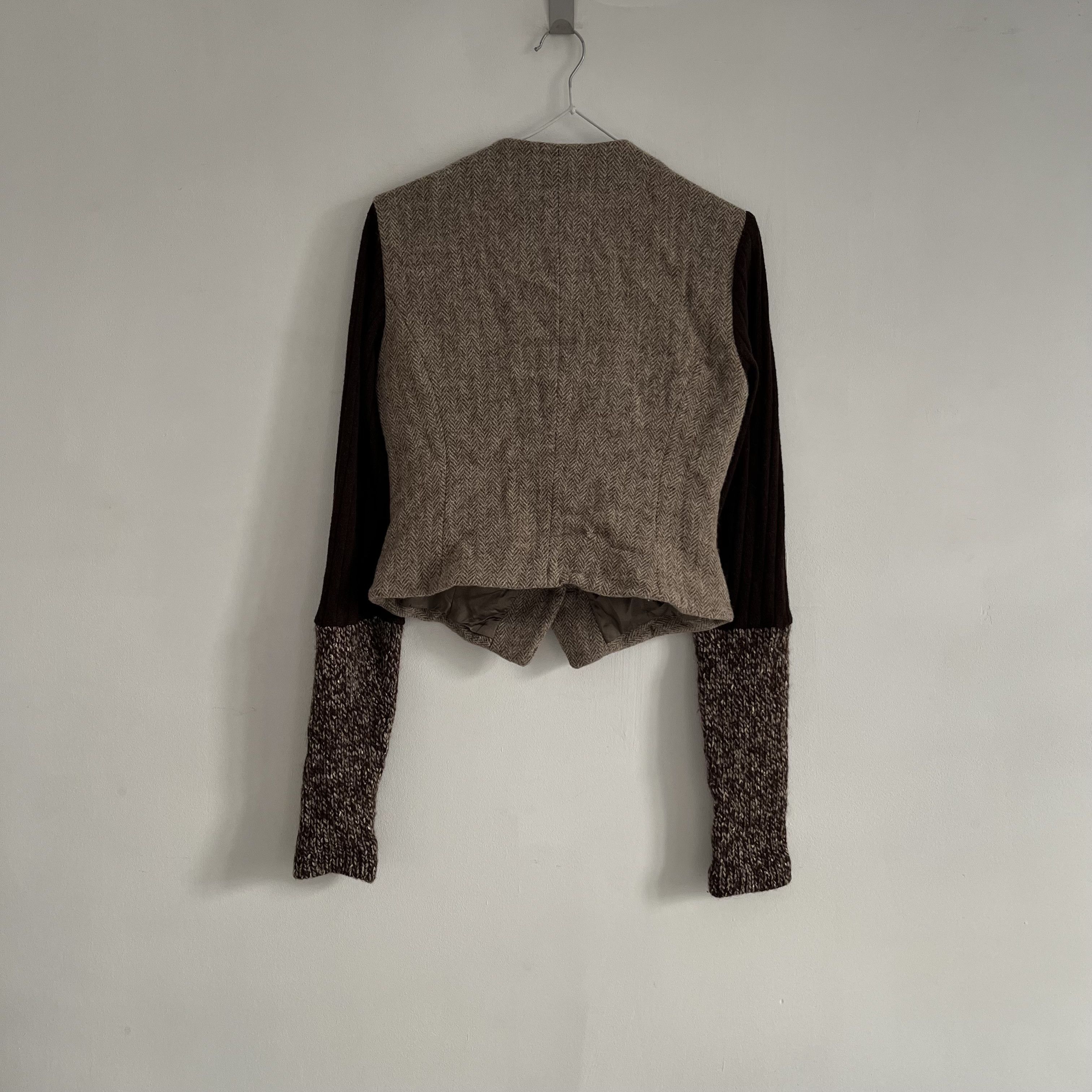 Vintage Dolce & Gabbana Runway Jacket Wool Sweater Sleeves