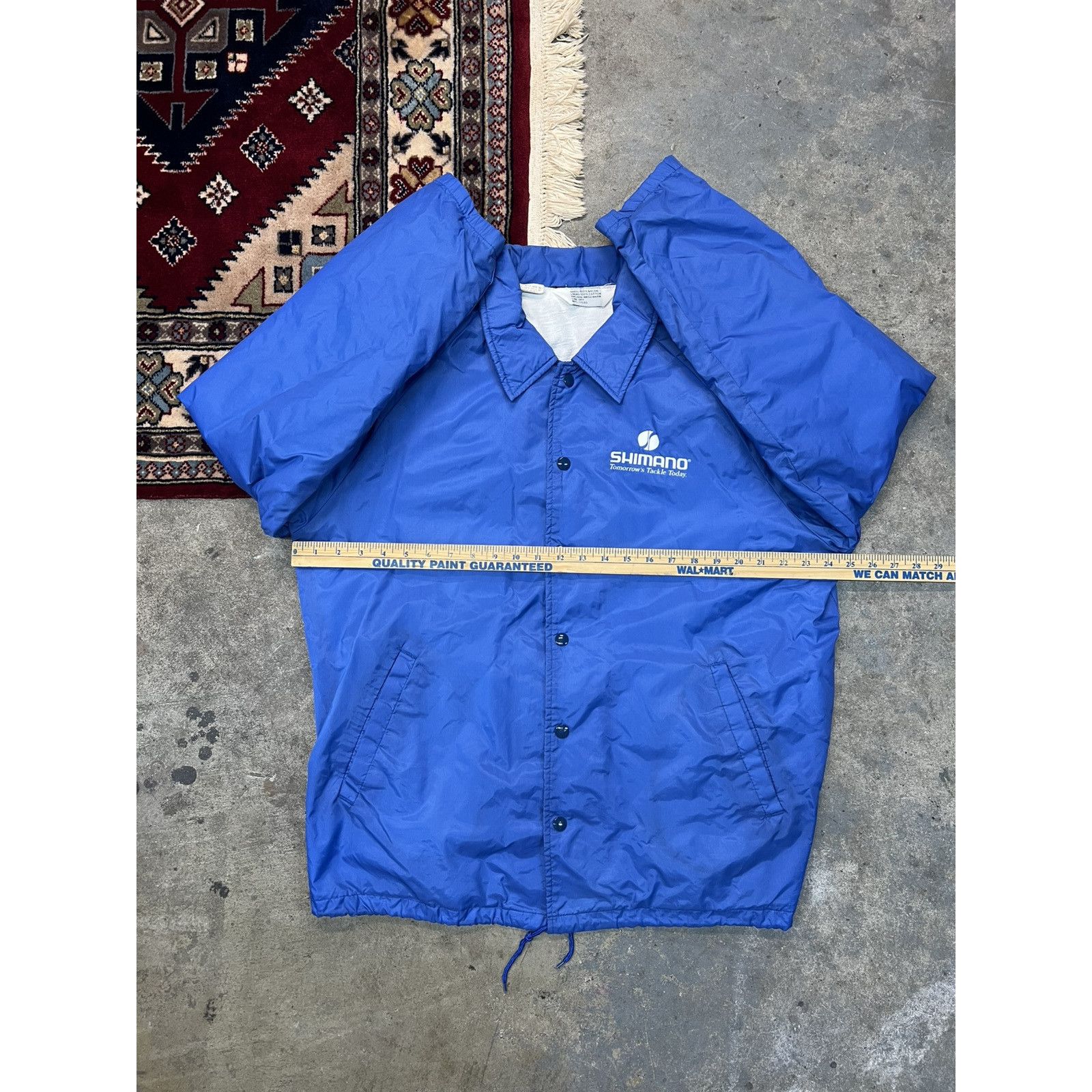 Vintage Shimano Fishing Jacket Coat Blue L Tackle Vintage 1980s Rare Size US L / EU 52-54 / 3 - 7 Thumbnail