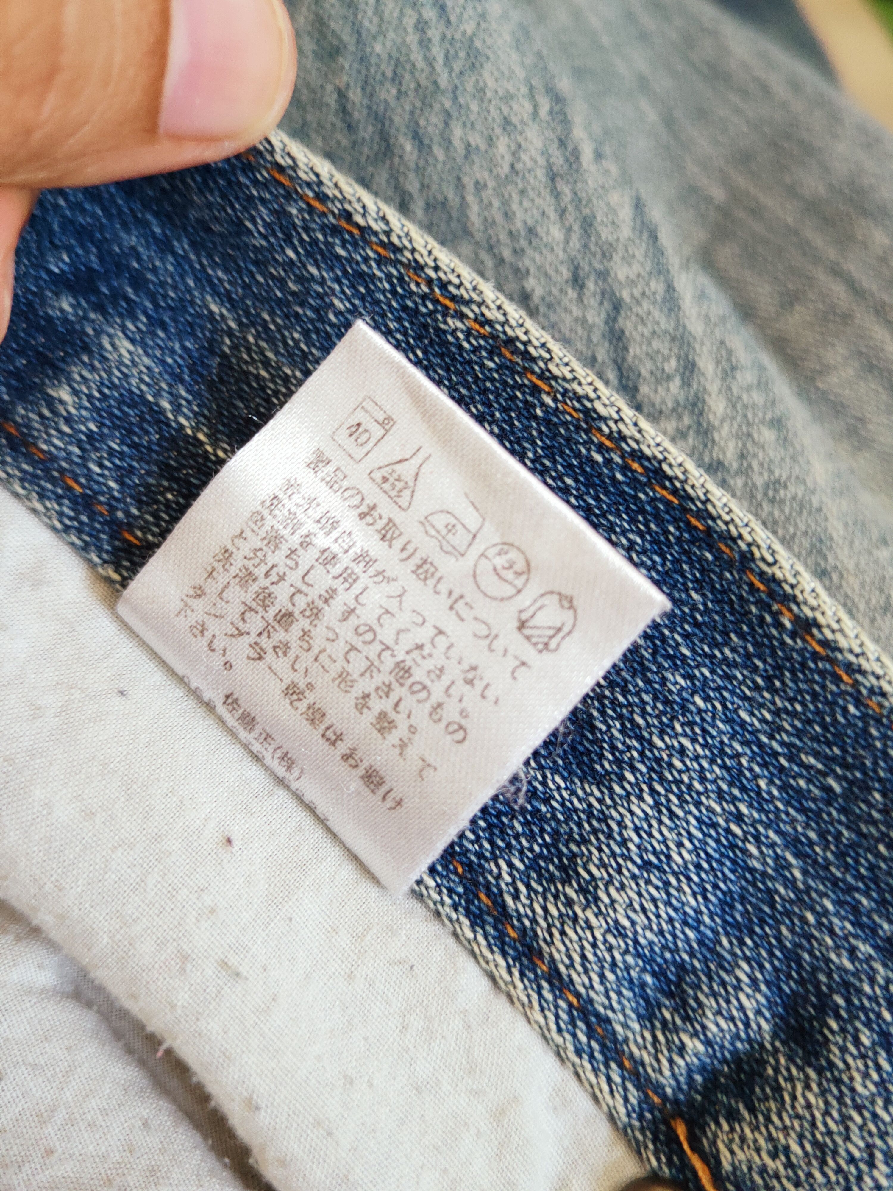 Japanese Brand Nylaus Crew Blue Distressed Ripped Jeans #W649 Size US 32 / EU 48 - 16 Thumbnail