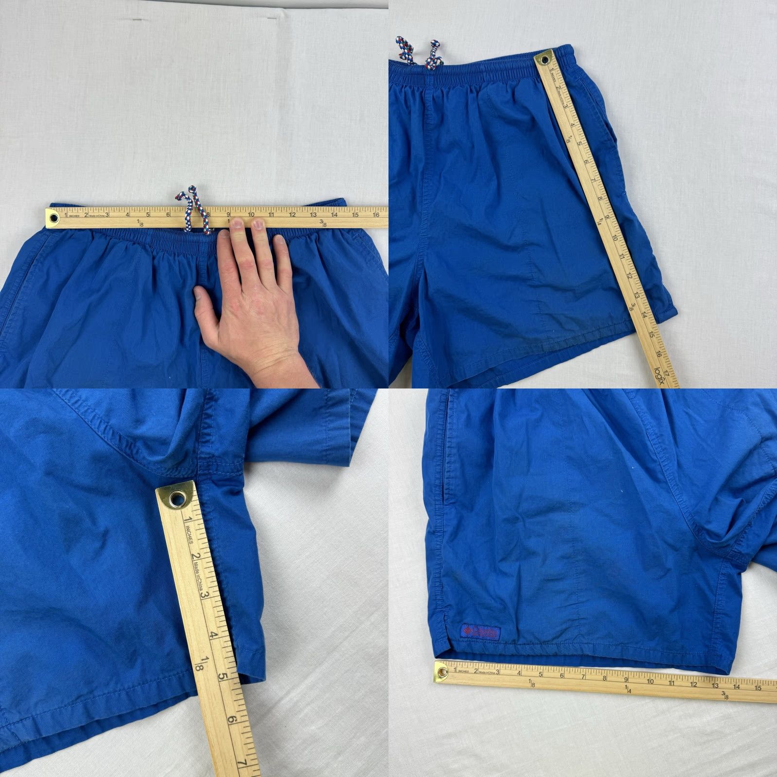 Vintage VINTAGE Columbia Swim Trunks Adult L Blue 90s Mens Trunks Size US 33 - 8 Thumbnail