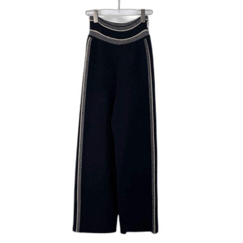 Dior Christian Dior Blue Striped Knit Casual Pants-2506 Size 33" - 1 Thumbnail