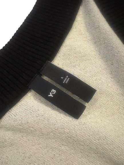 Yohji Yamamoto Adidas x Y-3 Logo Knit Cardigan Sweater - Size Large- Black Size US L / EU 52-54 / 3 - 3 Thumbnail
